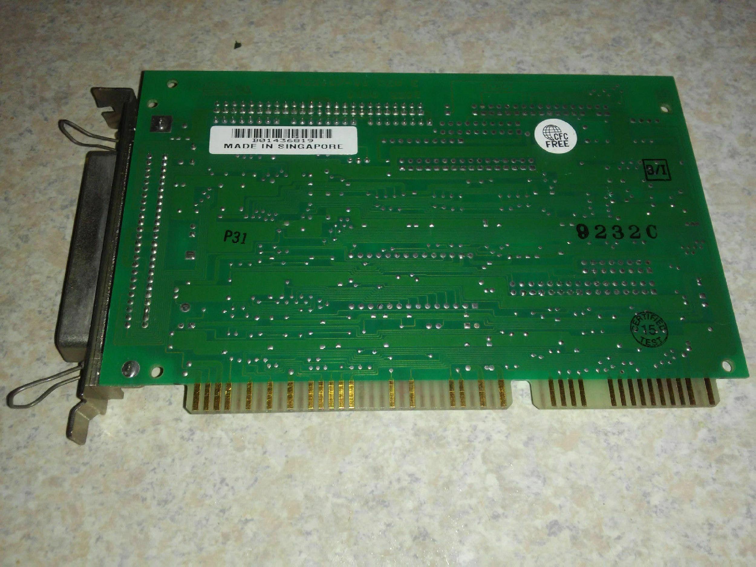 ADAPTEC AHA-1510 HARD DRIVE AND FLOPPY CONTROLLER CARD