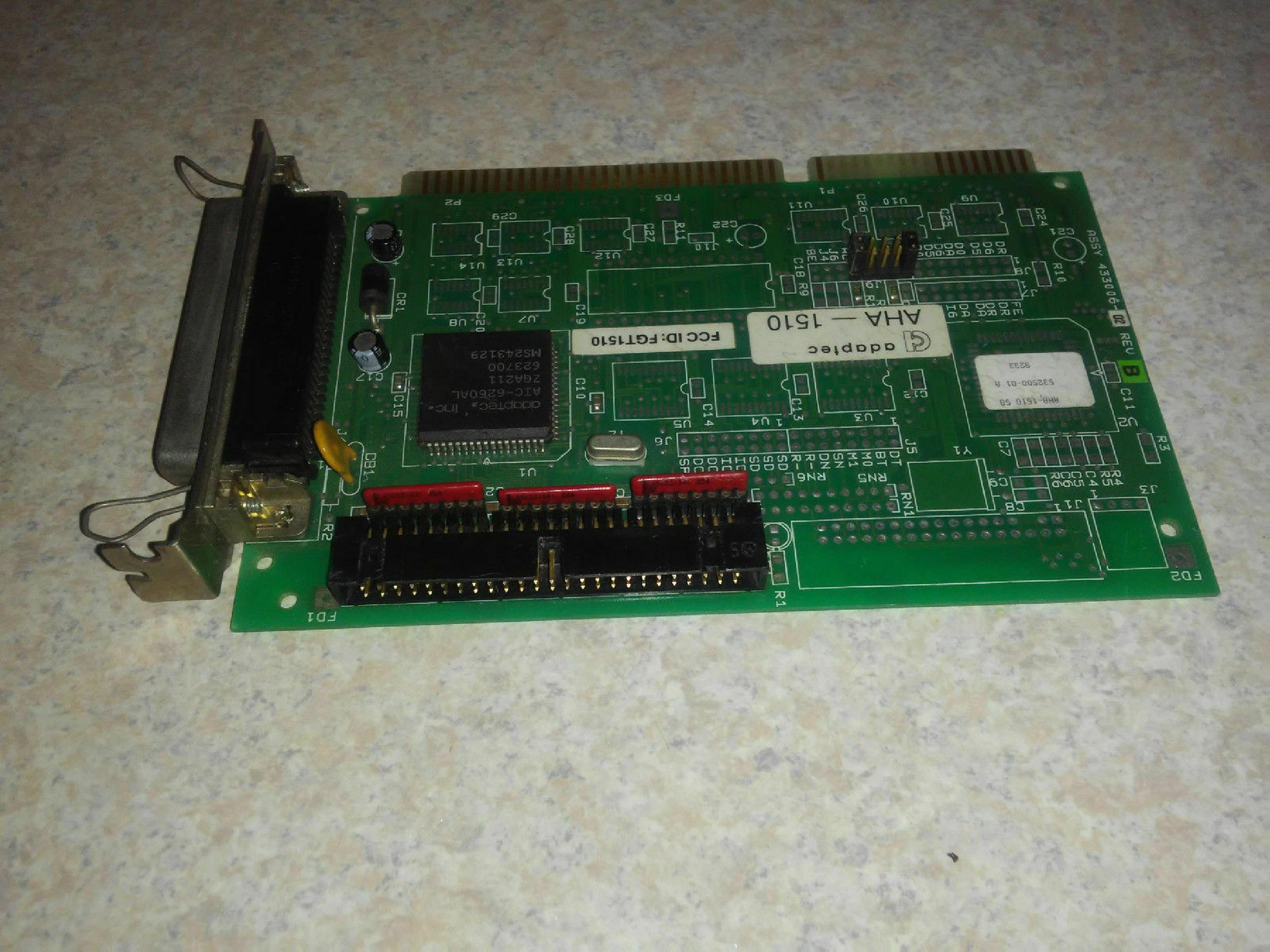 ADAPTEC AHA-1510 HARD DRIVE AND FLOPPY CONTROLLER CARD