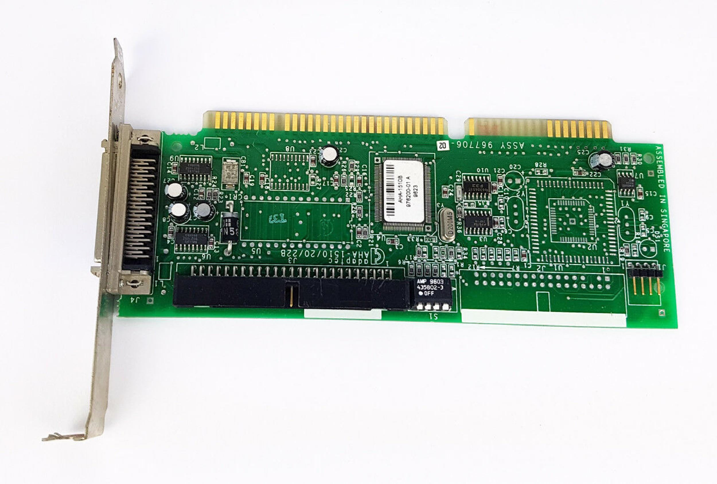 ADAPTEC AHA-1510B HARD DRIVE AND FLOPPY CONTROLLER CARD