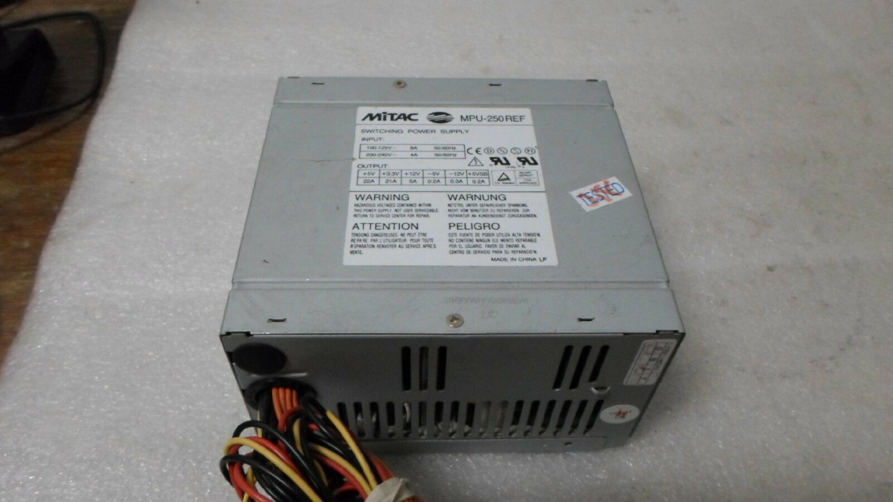 MITAC MPU-250REF 250W POWER SUPPLY