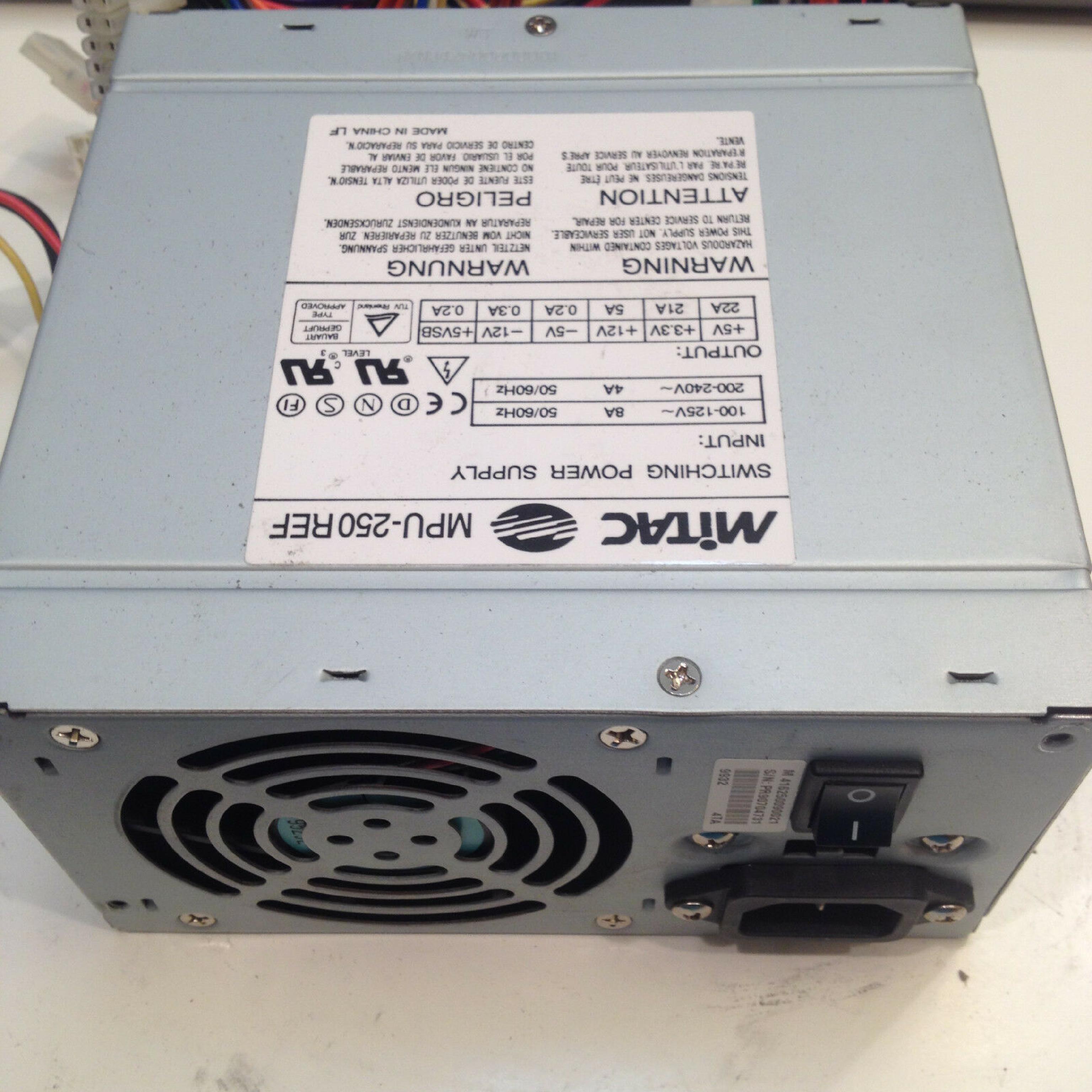 MITAC MPU-250REF 250W POWER SUPPLY