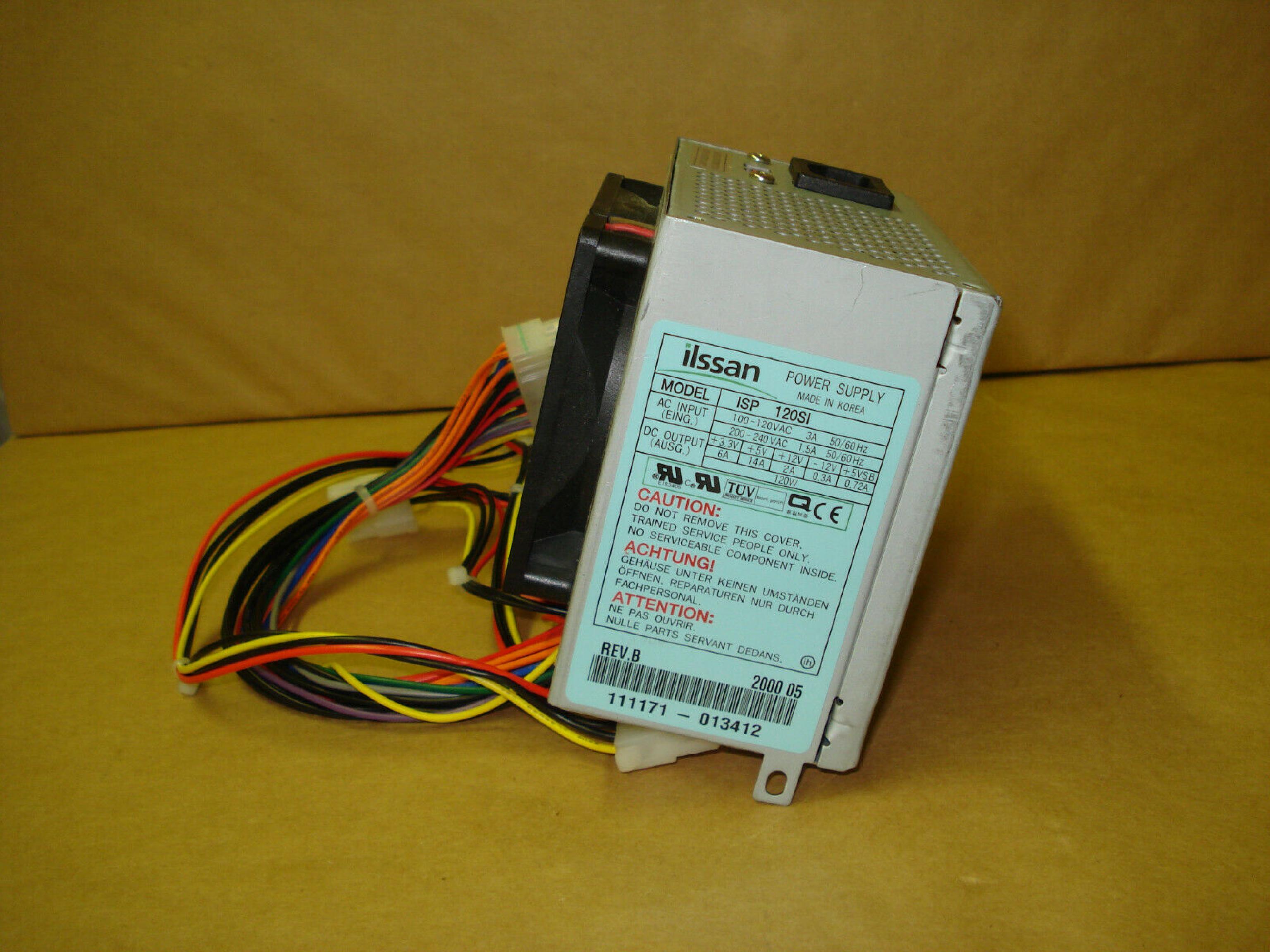 ILSSAM / ILSSAN ISP 120SI 120W POWER SUPPLY MICRO ATX 20PIN