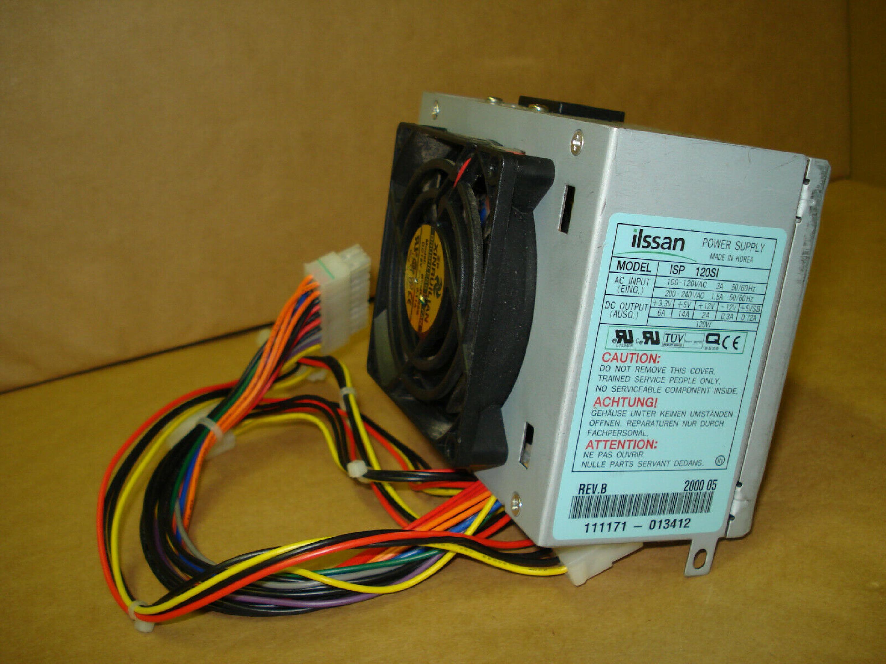 ILSSAM / ILSSAN ISP 120SI 120W POWER SUPPLY MICRO ATX 20PIN