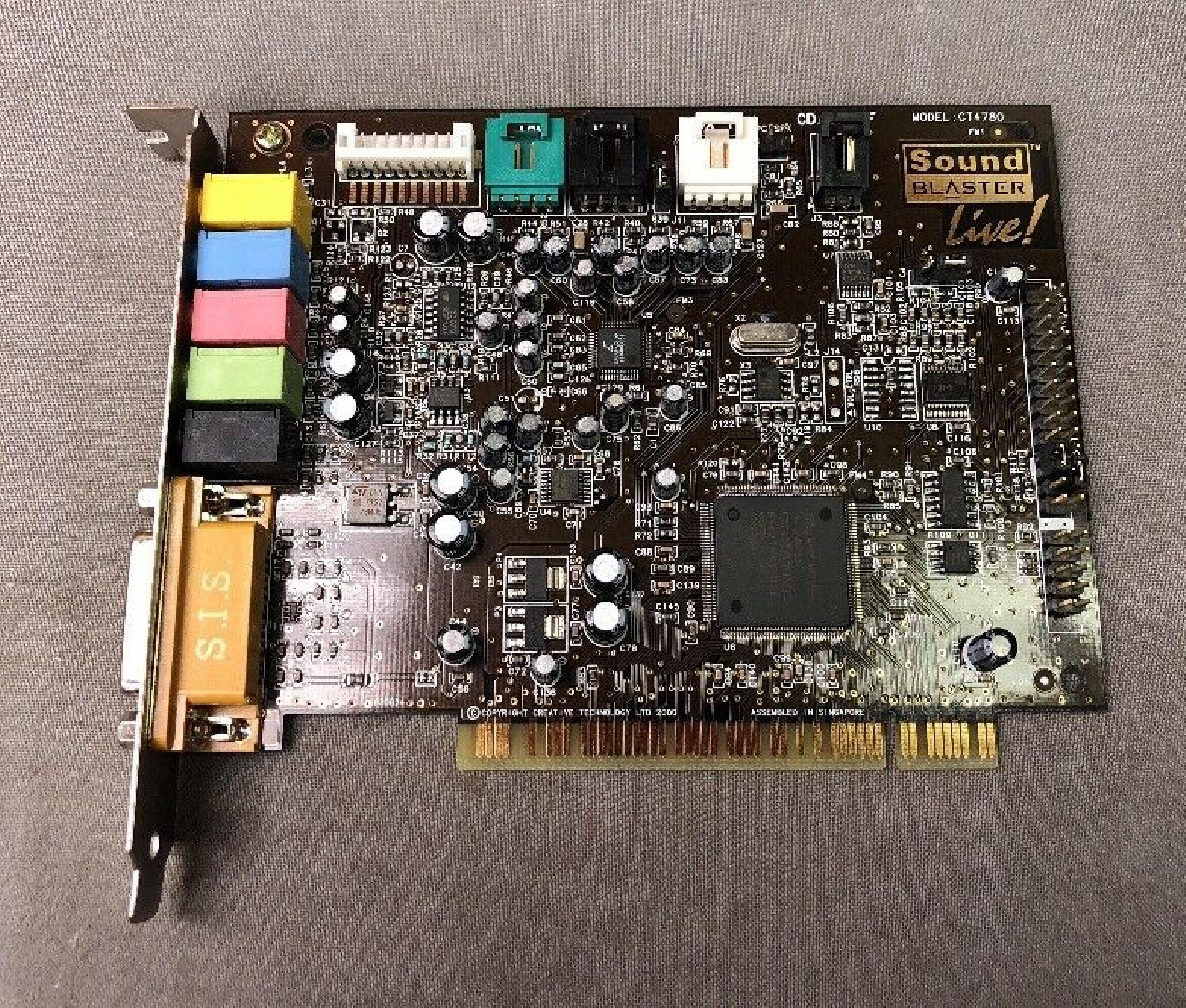 CREATIVE LABS CT4780 PCI SOUND CARD BLASTER LIVE 5.1 AUDIO