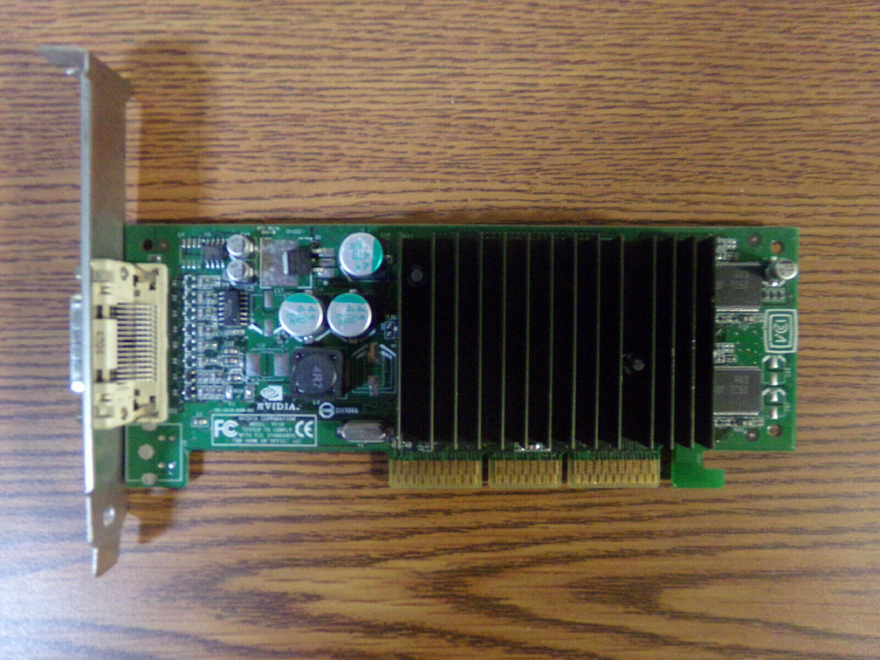 NVIDIA / ATI / PNY 180-10118-0000-A02 AGP VIDEO CARD WITH OUTPUT DMS59 64MB QUADRO NVS 280 DMS-59 DVI OUT