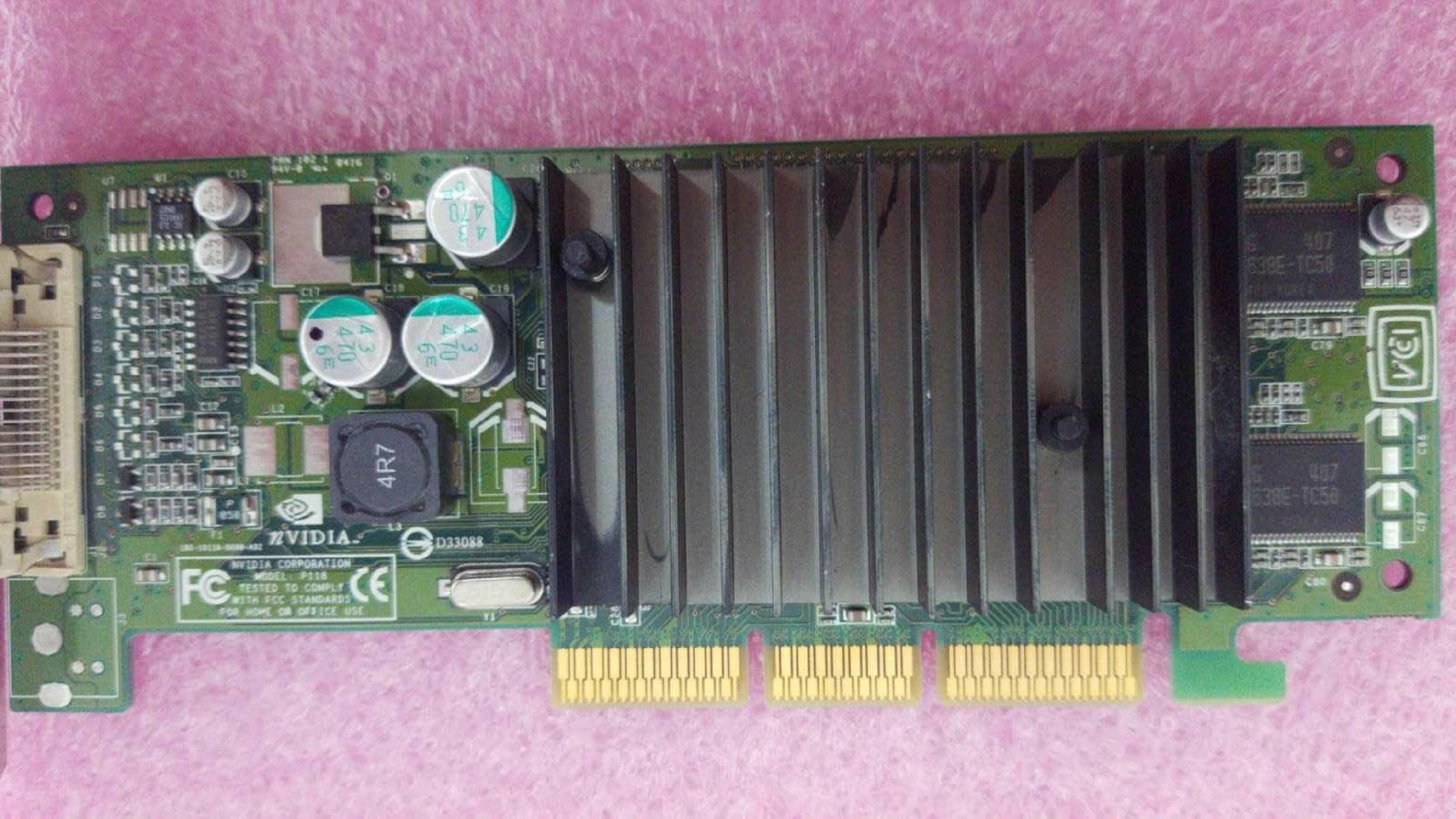 NVIDIA / ATI / PNY 180-10118-0000-A02 AGP VIDEO CARD WITH OUTPUT DMS59 64MB QUADRO NVS 280 DMS-59 DVI OUT