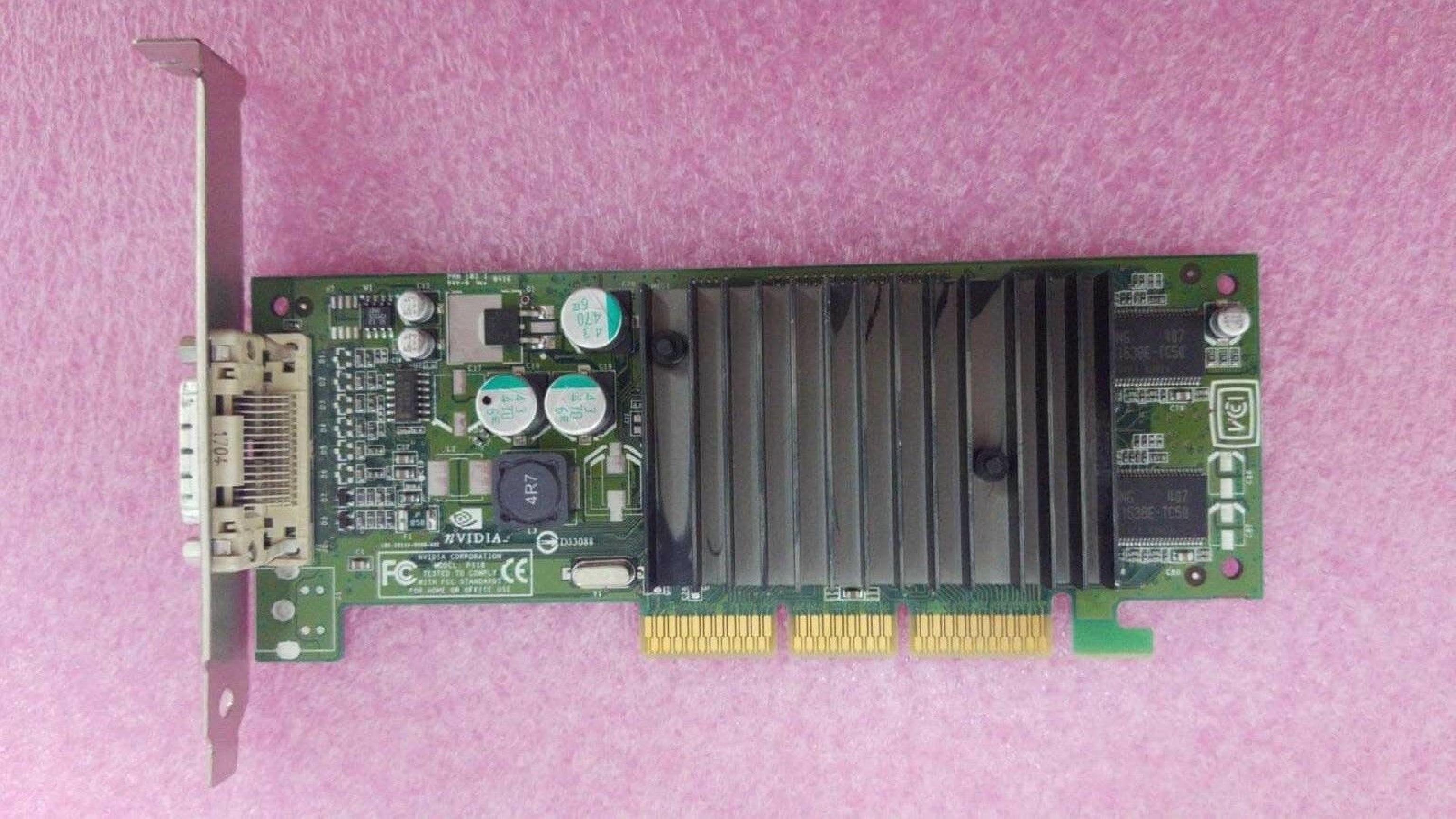 NVIDIA / ATI / PNY 180-10118-0000-A02 AGP VIDEO CARD WITH OUTPUT DMS59 64MB QUADRO NVS 280 DMS-59 DVI OUT