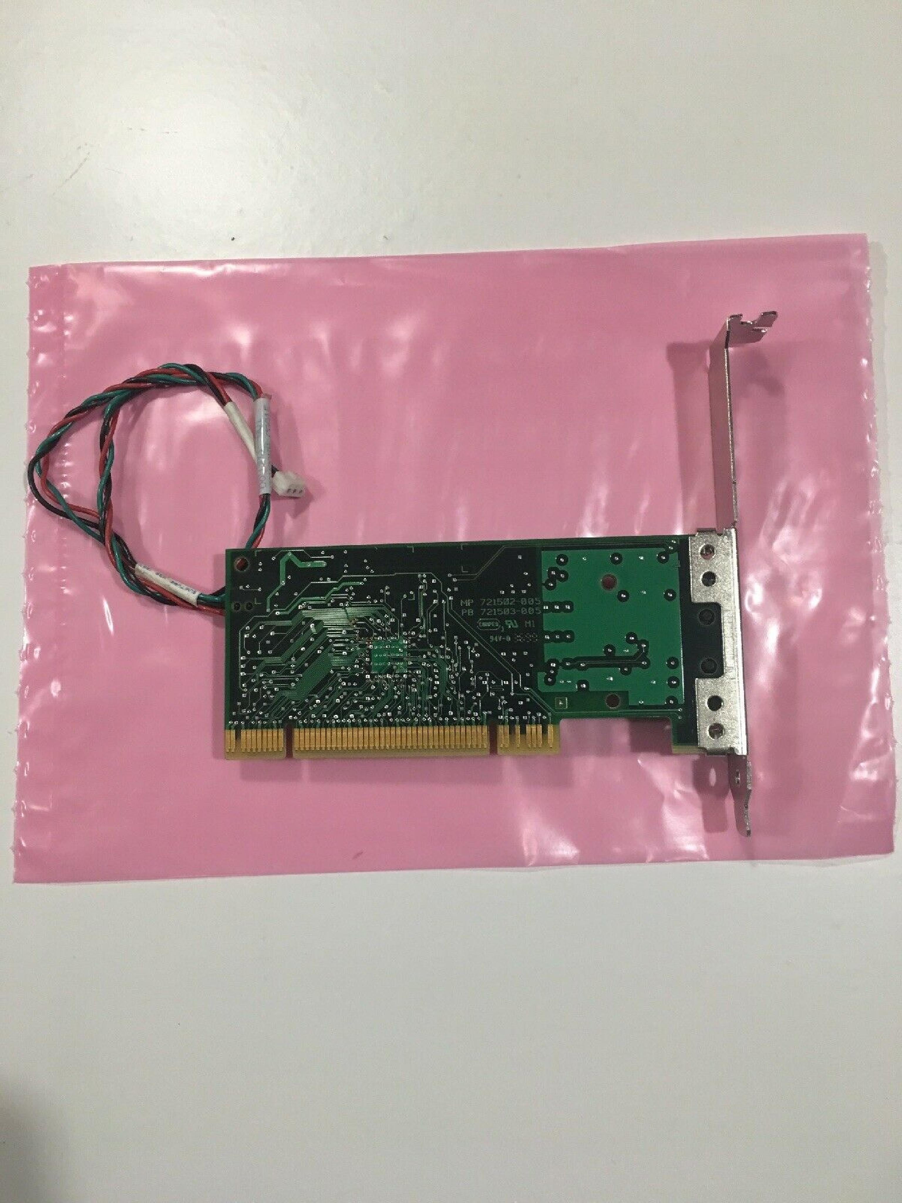 COMPAQ / HEWLETT PACKARD / HP / INTEL 721383-008 PCI 10/100 BASE TX LAN NETWORK CARD ETHERNET