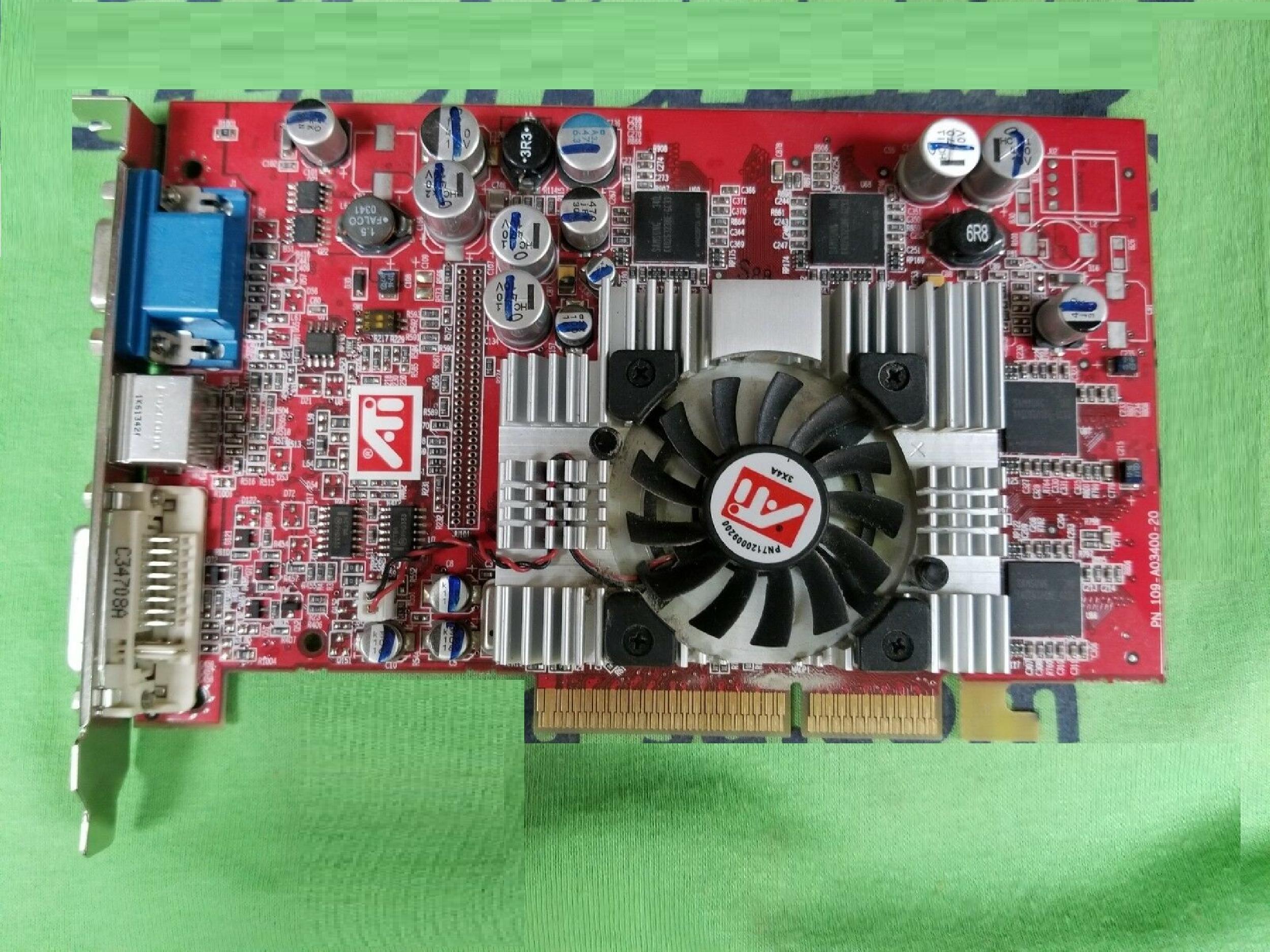 ATI 109-A03400-20 RADEON 9600XT 128MB DVI S-VIDEO VGA