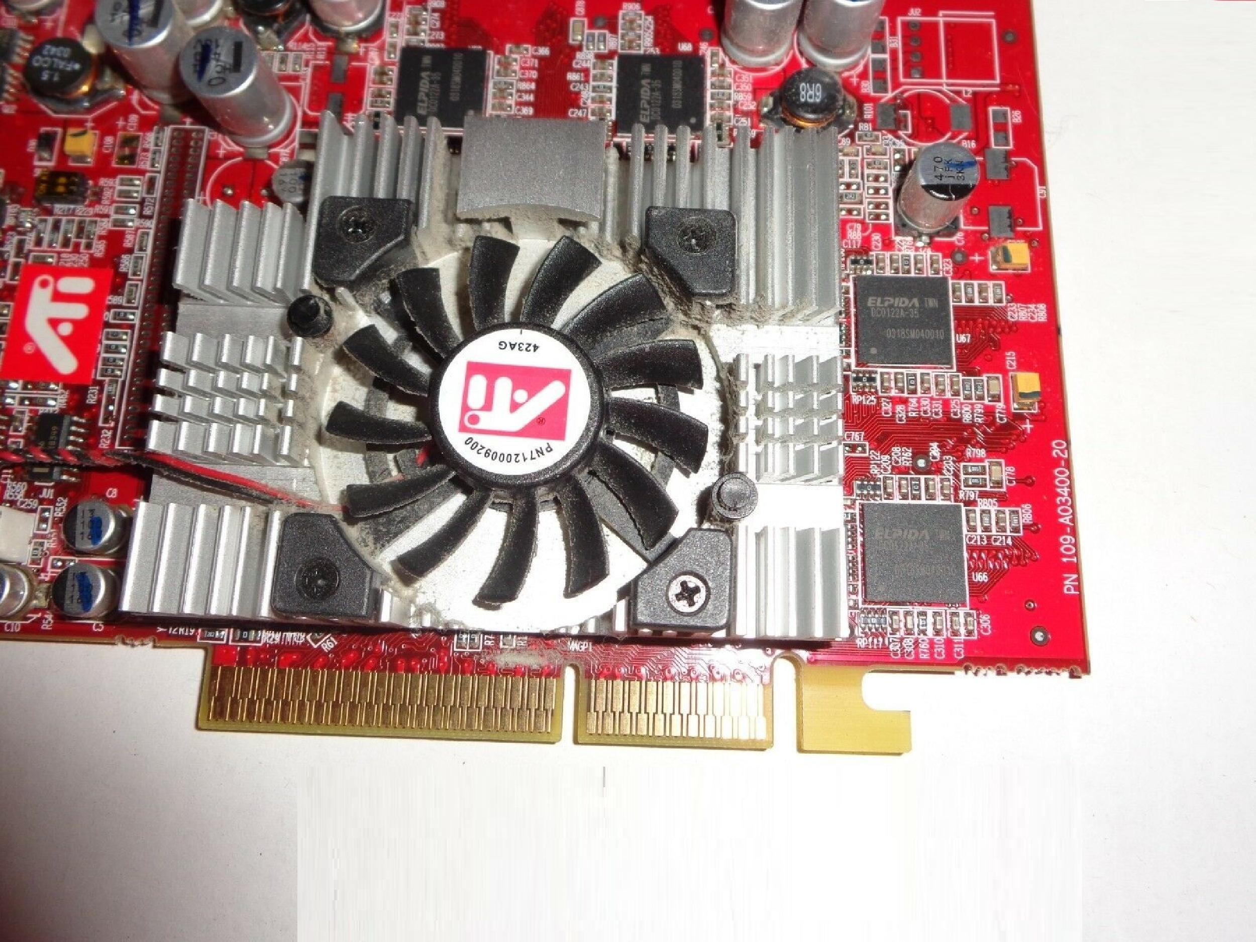 ATI 109-A03400-20 RADEON 9600XT 128MB DVI S-VIDEO VGA