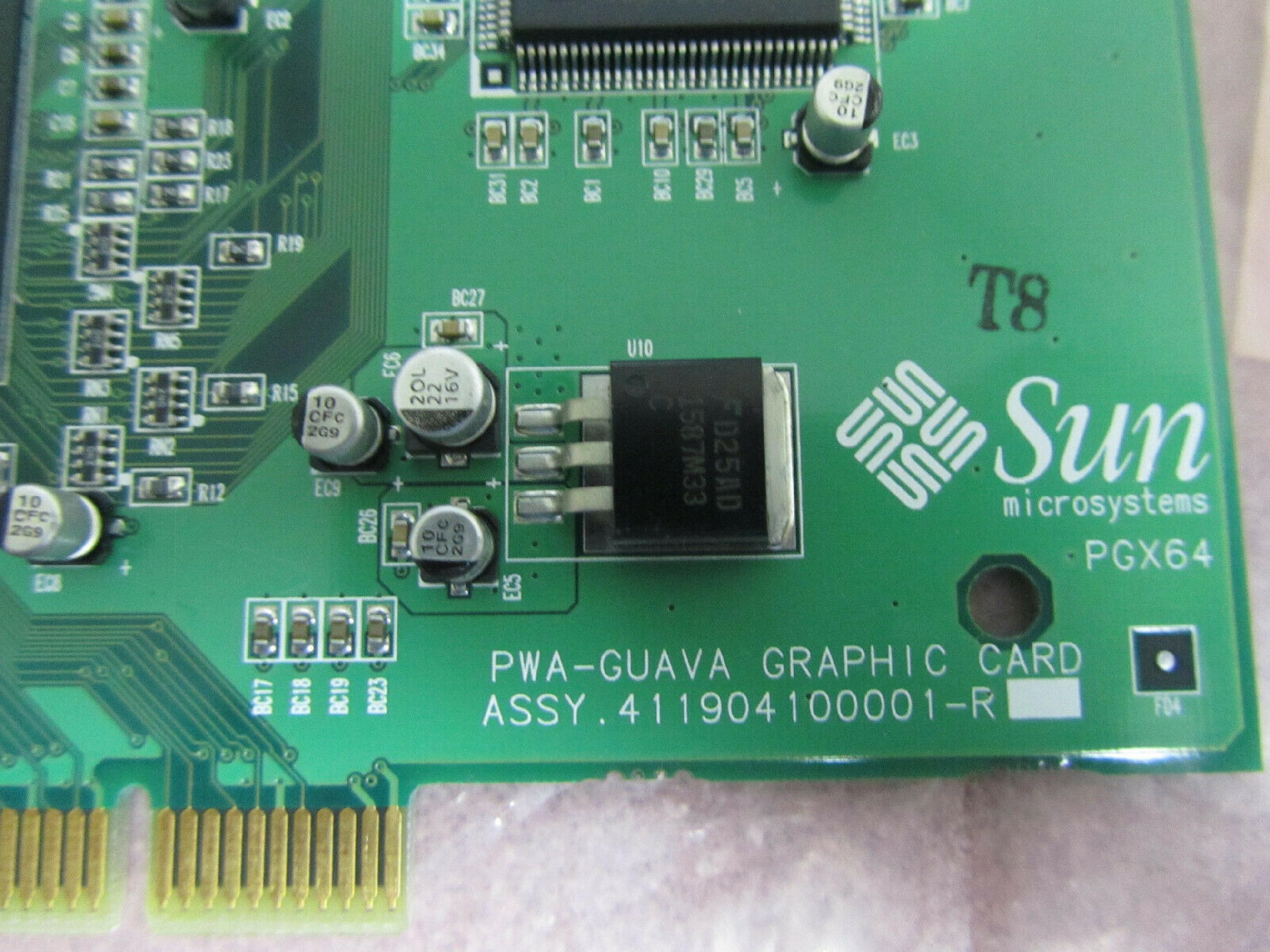 SUN MICROSYSTEMS / ATI PWA-GUAVA 8MB PCI VIDEO CARD WITH VGA OUTPUT RAGE XL SUN