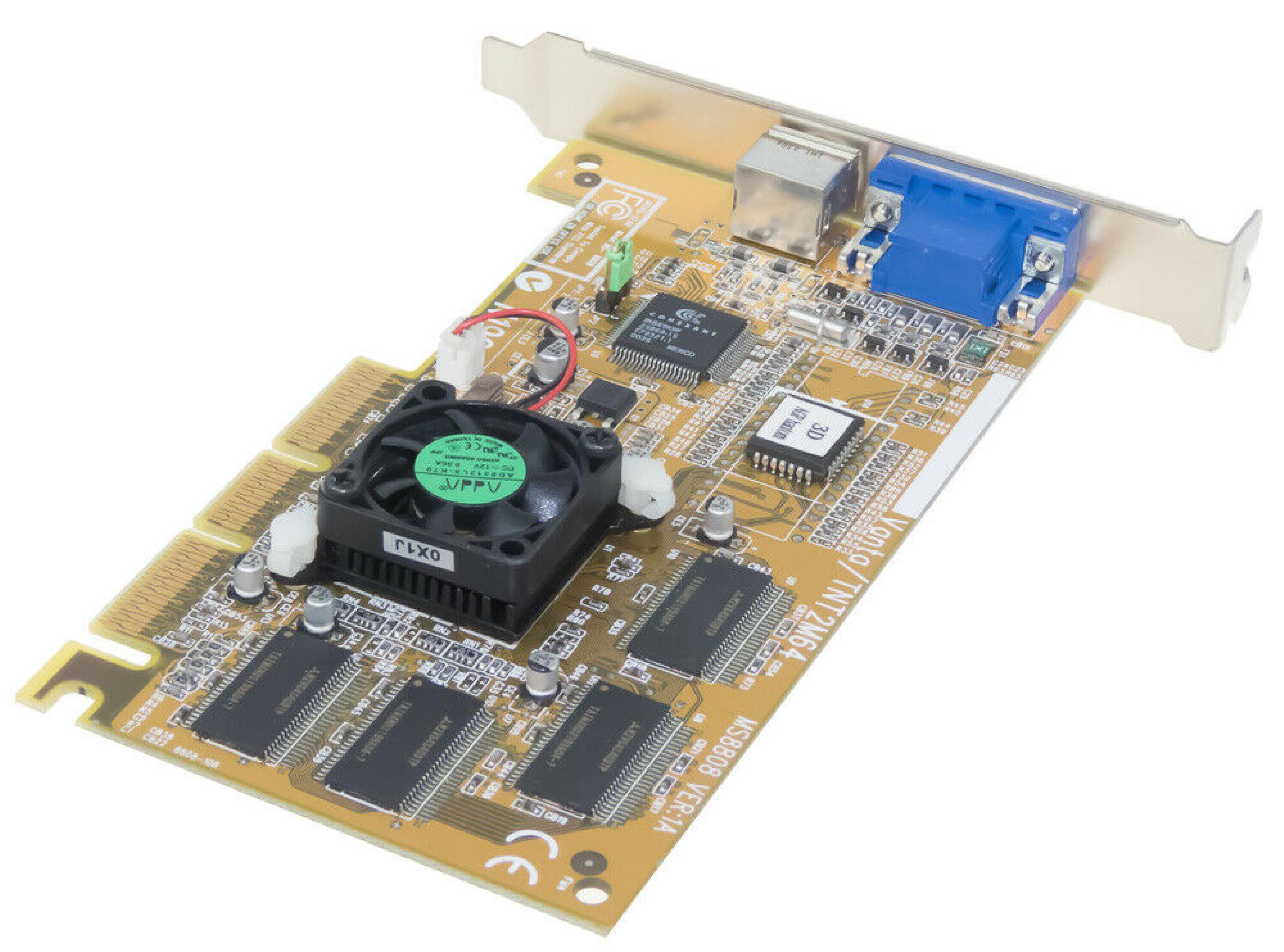 NVIDIA / MICRO-STAR MS-8808 32MB AGP TNT2 VIDEO CARD VGA