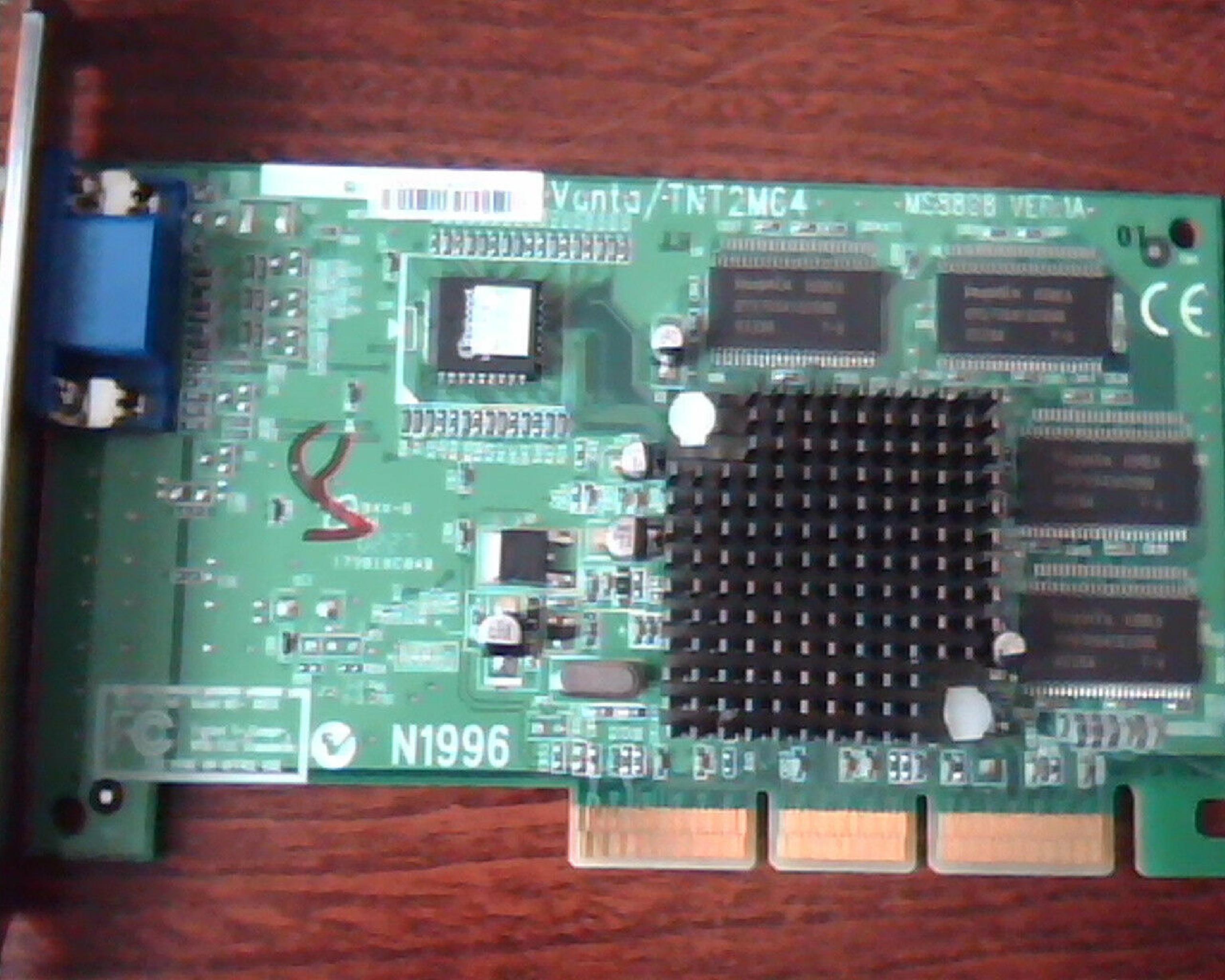 NVIDIA / MICRO-STAR MS-8808 32MB AGP TNT2 VIDEO CARD VGA