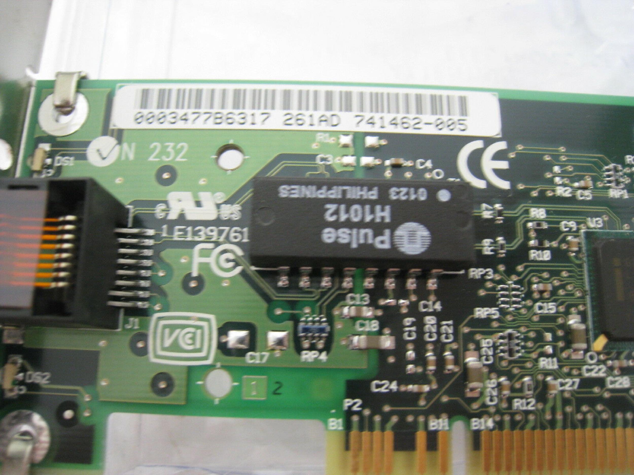 INTEL 742043-002 PCI NETWORK CARD