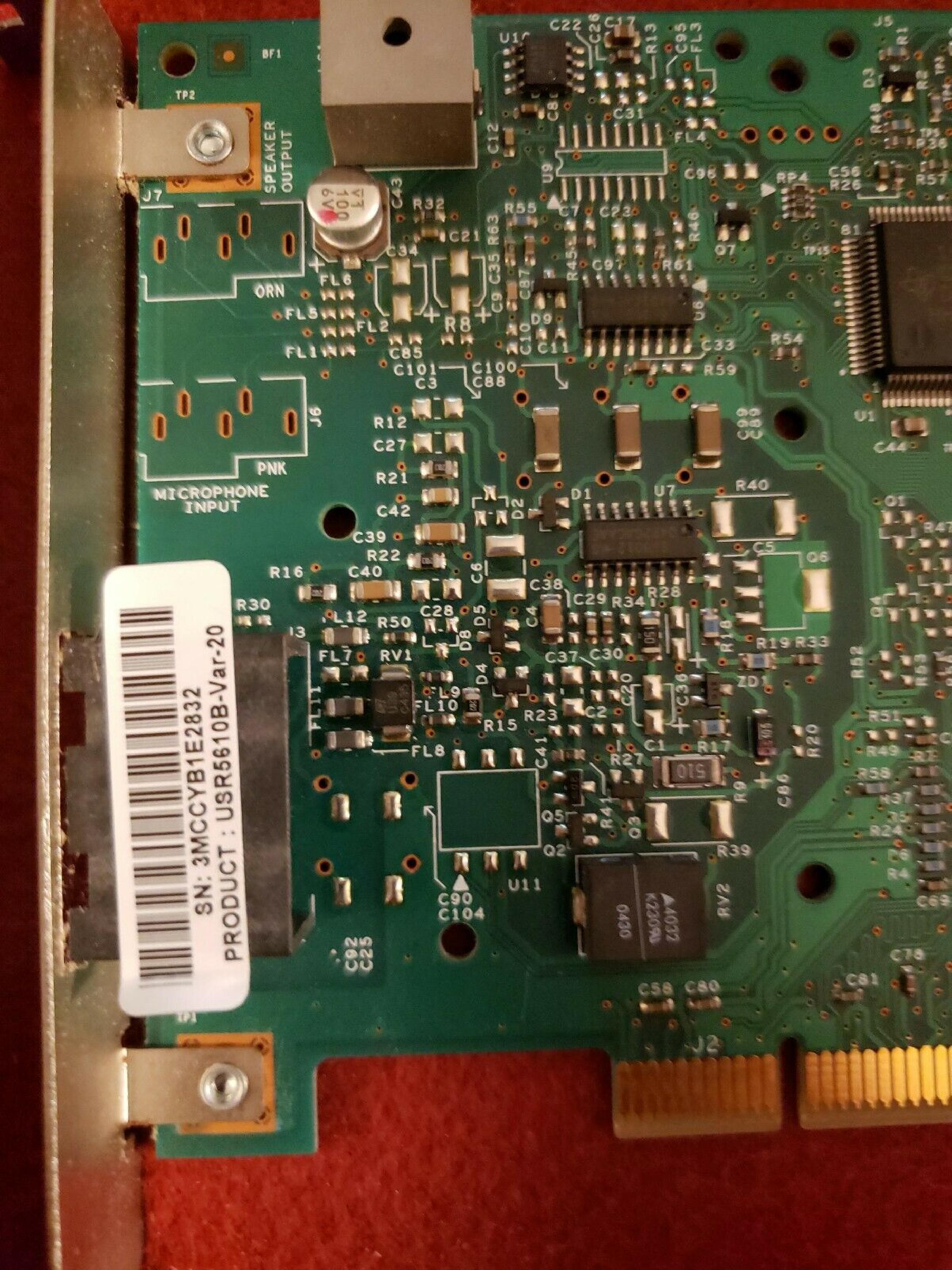 US ROBOTICS / USR USR5610B PCI NETWORK CARD