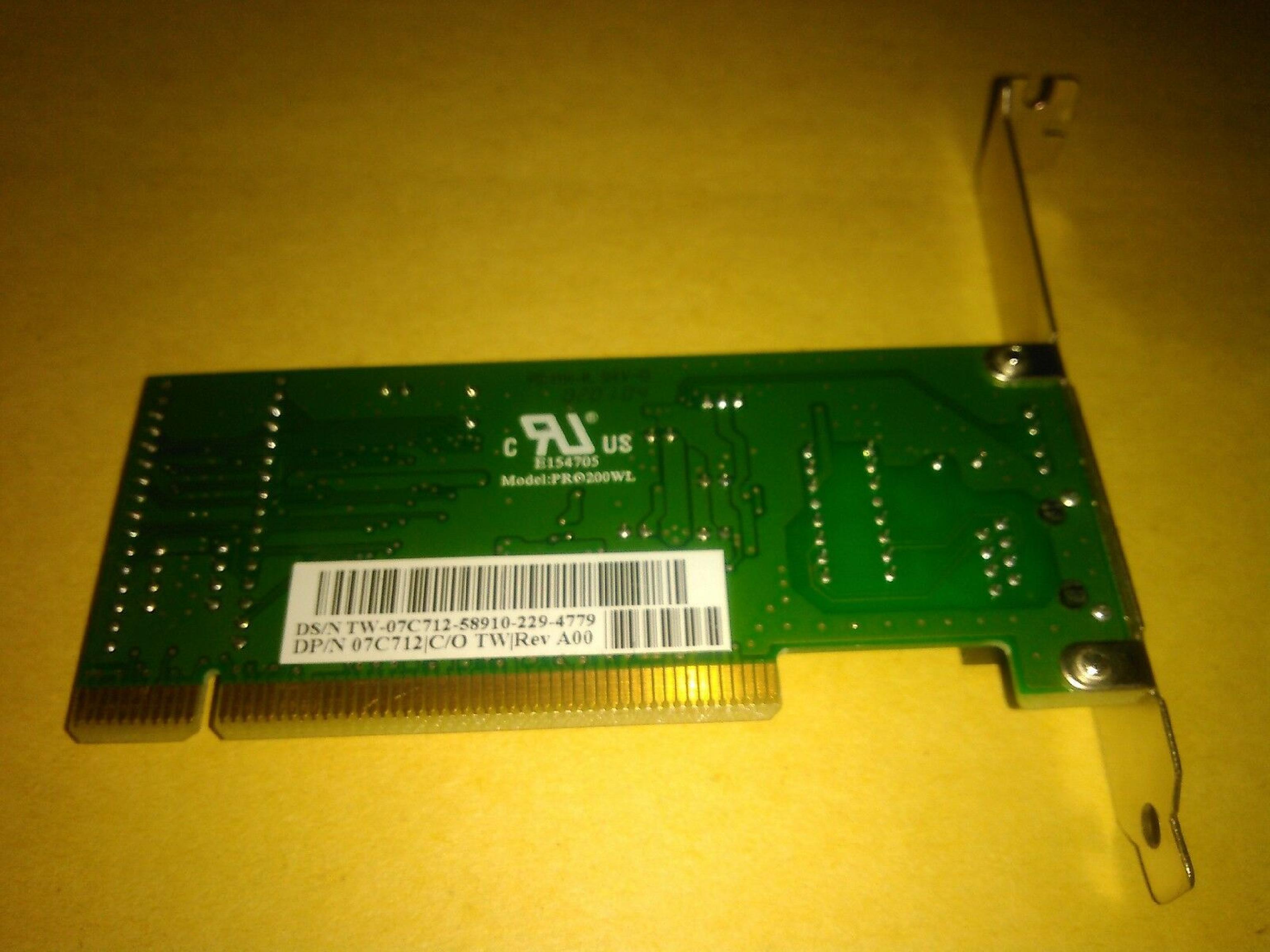 CNET / DAVICOM 07C712 PCI LAN 10/100BASE TX NETWORK CARD ETHERNET PRO200WE 10/100