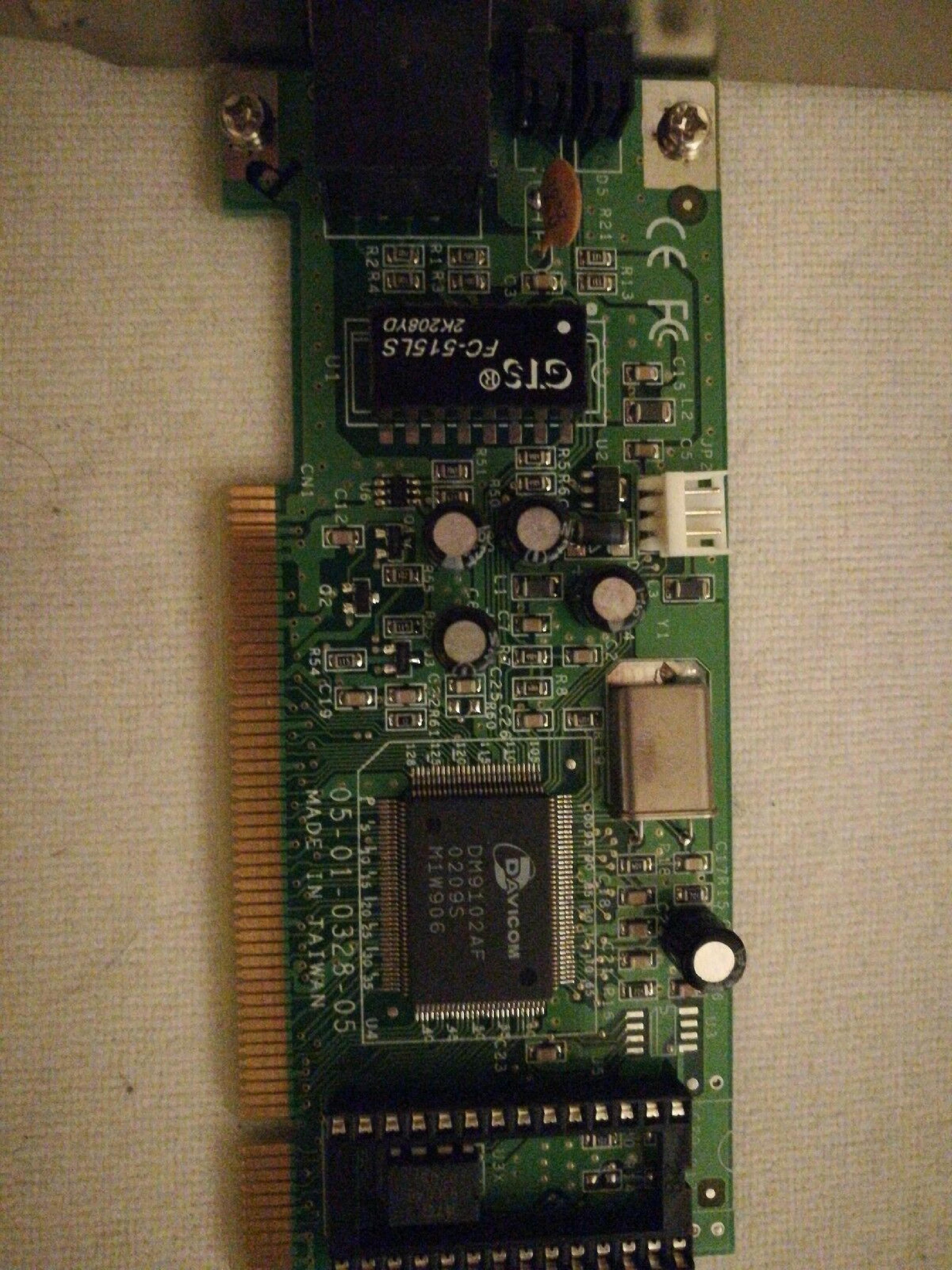 CNET / DAVICOM 07C712 PCI LAN 10/100BASE TX NETWORK CARD ETHERNET PRO200WE 10/100