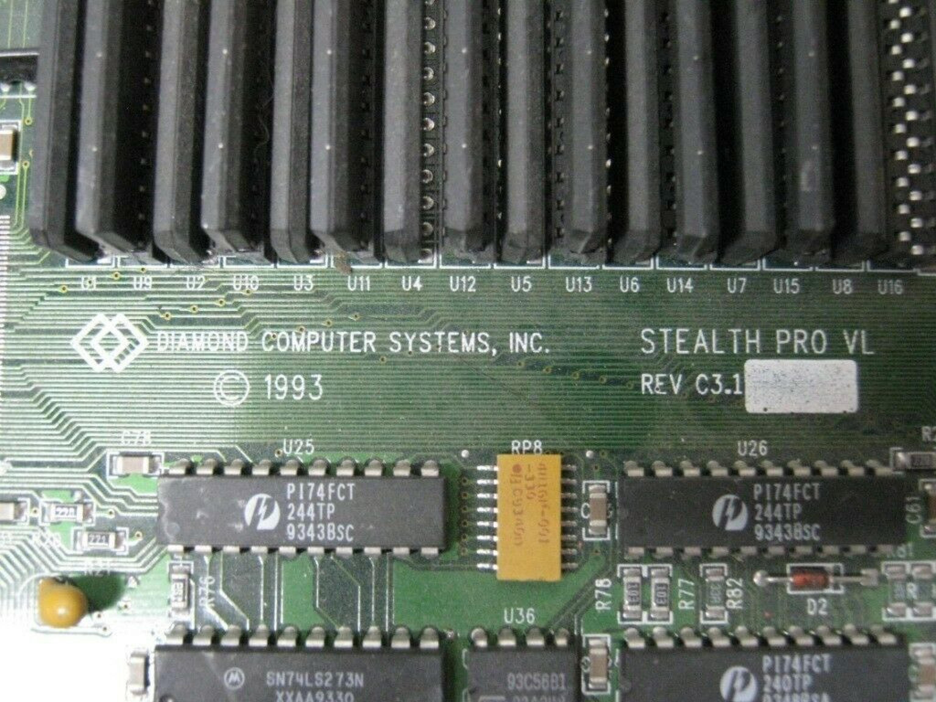 DIAMOND STEALTH PRO ISA VIDEO CARD