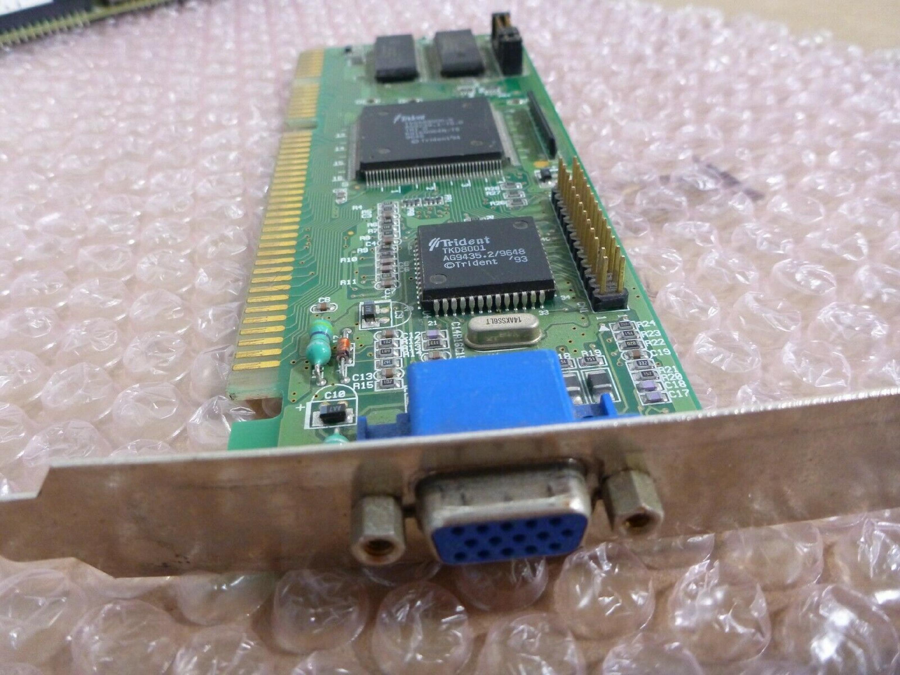 JATON / TRIDENT MICROSYSTEMS KY2-JAX-TVGA8900 ISA VIDEO CARD WITH VGA OUTPUT 16BIT TRIDENT TVGA8900D 1MB