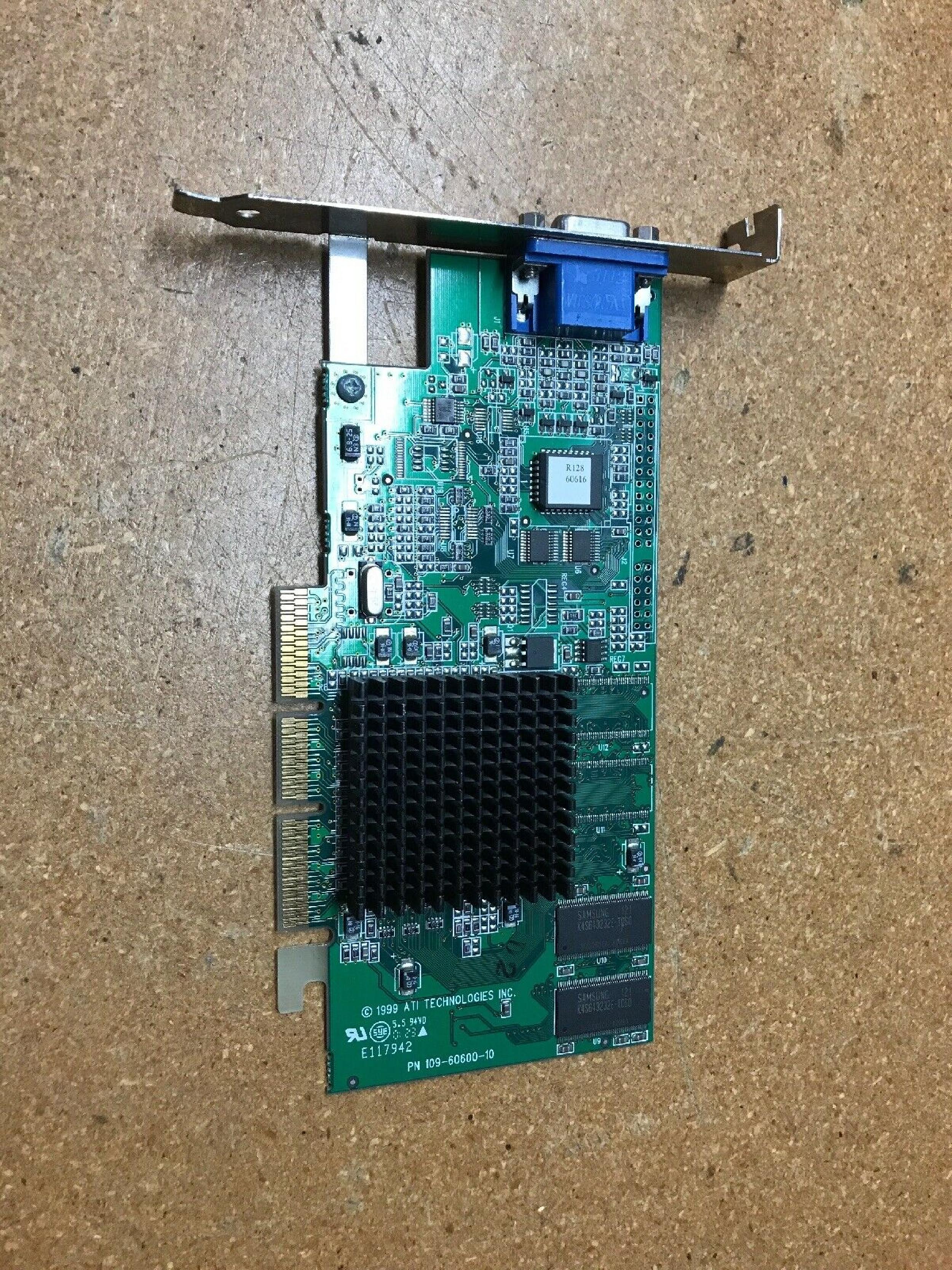 ATI 109-60600-10 16MB AGP VIDEO CARD WITH VGA OUTPUT RAGE 128 PORT 32MB