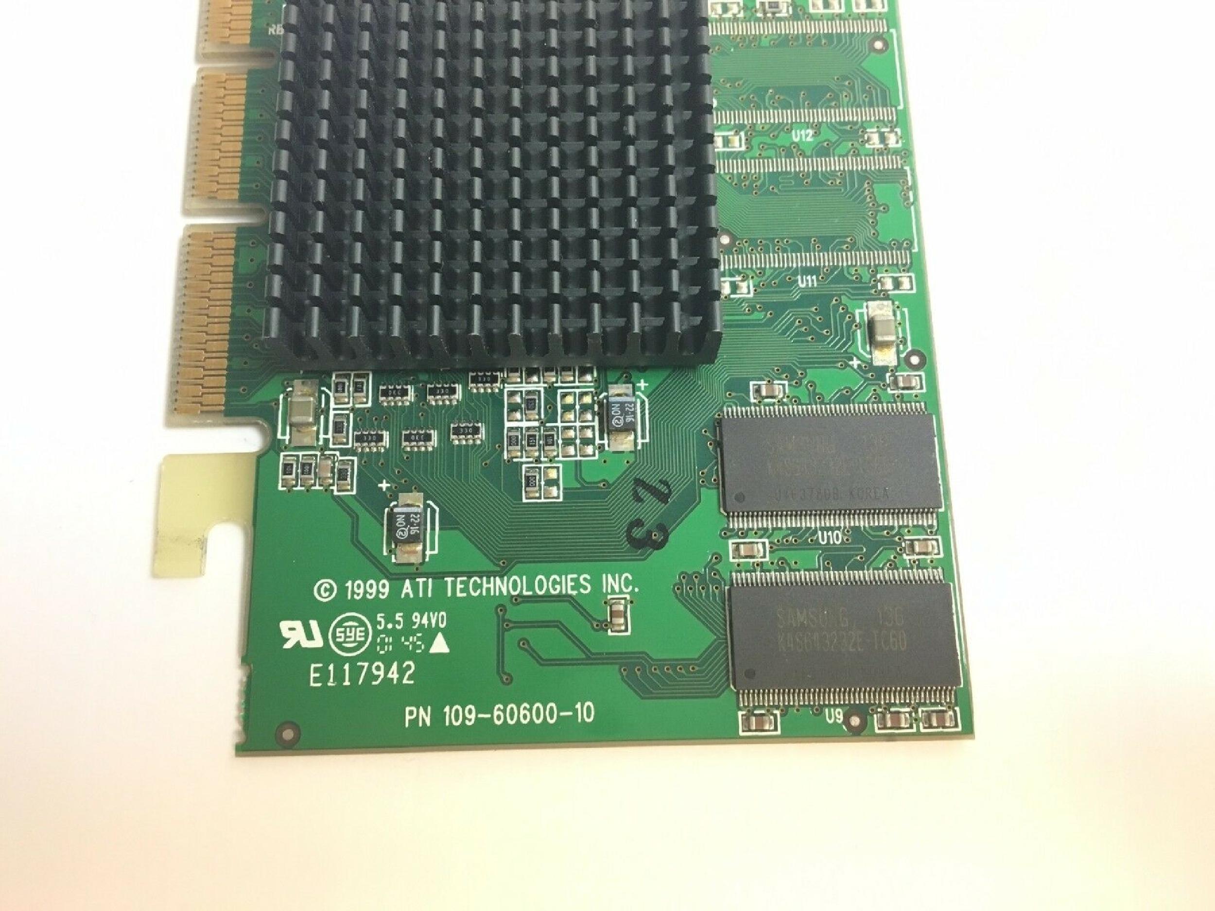 ATI 1026061710 16MB AGP VIDEO CARD WITH VGA OUTPUT RAGE 128 PORT