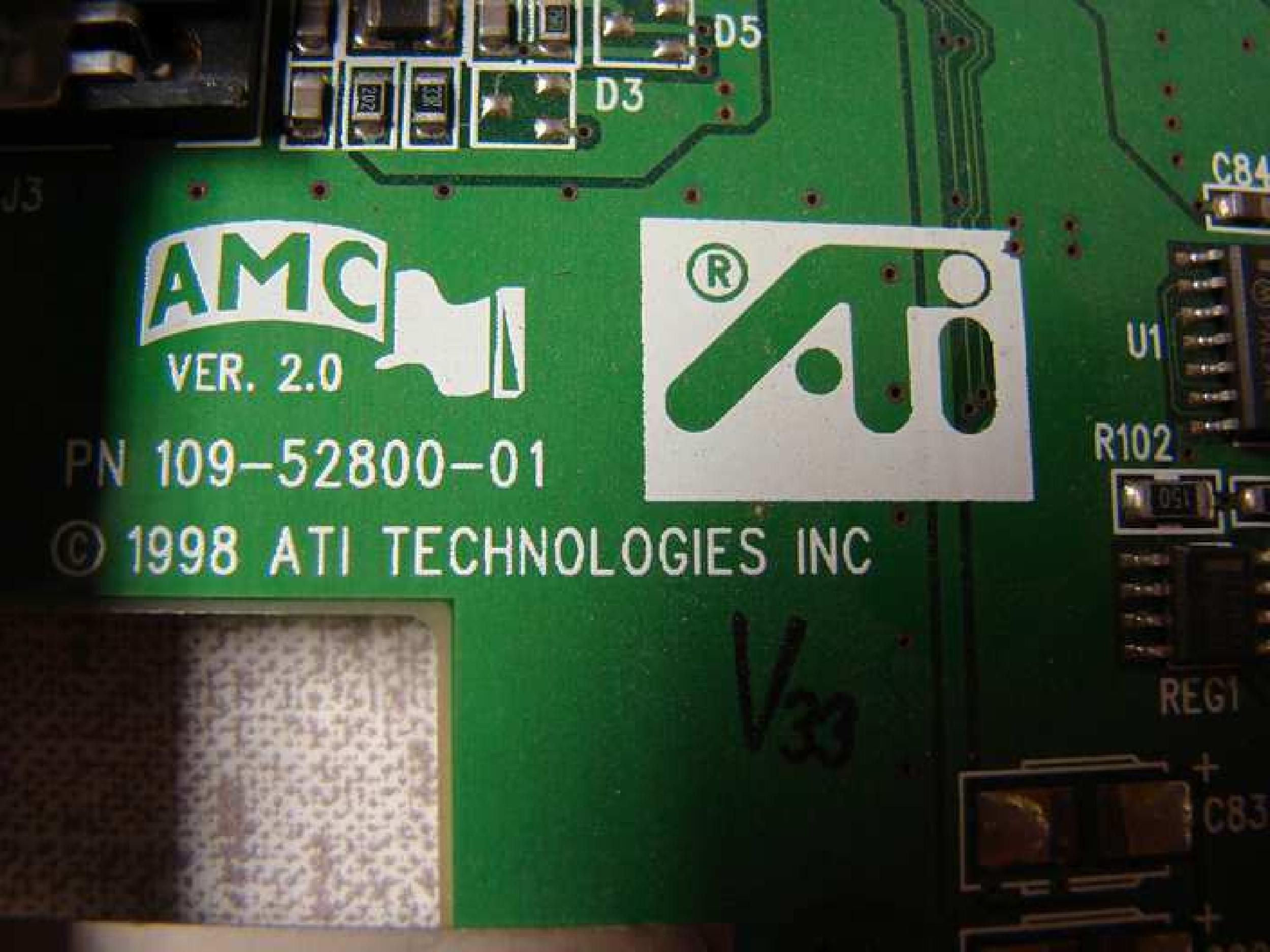 ATI 1025281000 8MB AGP VIDEO CARD WITH VGA OUTPUT 3D RAGE IIC