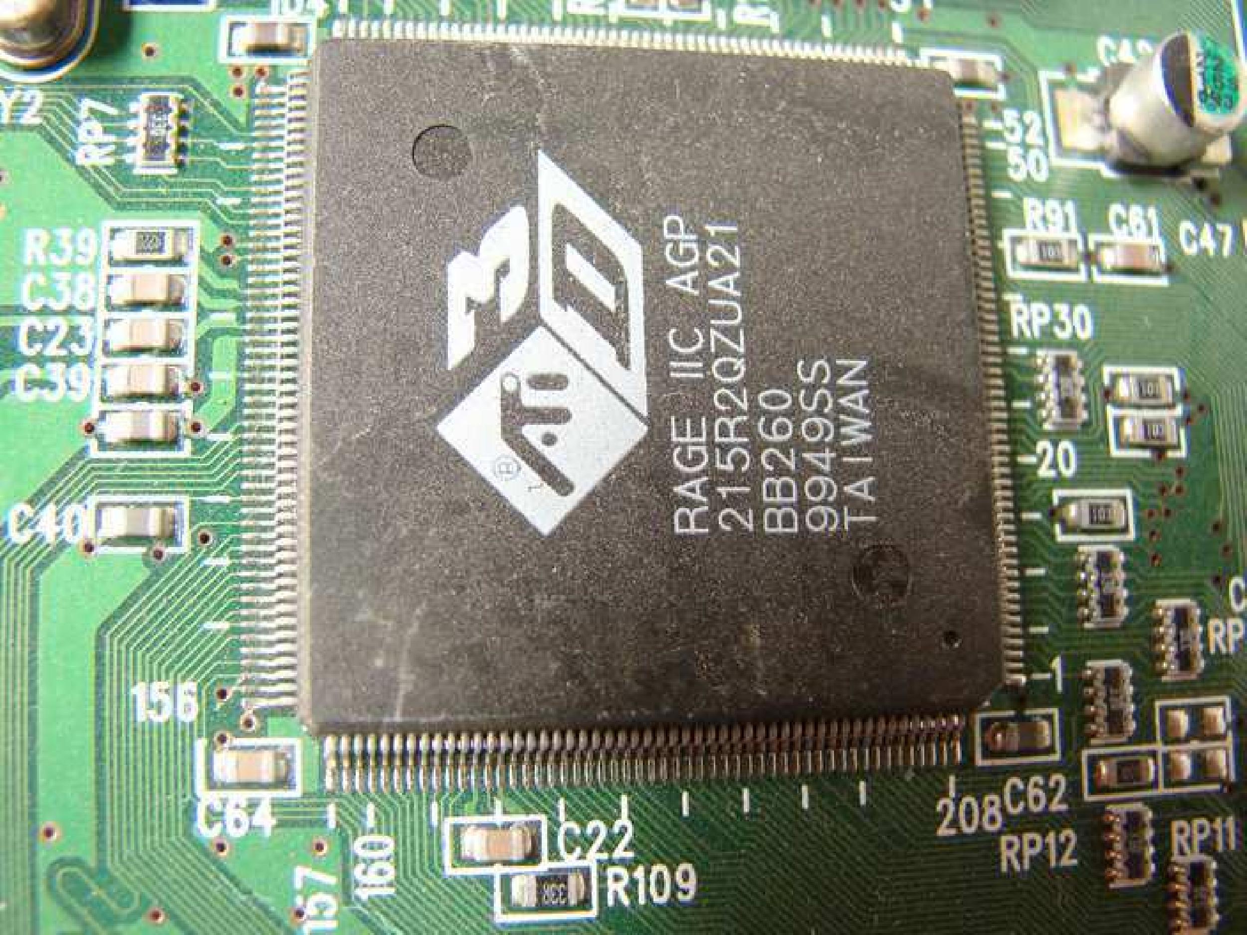 ATI 1025281000 8MB AGP VIDEO CARD WITH VGA OUTPUT 3D RAGE IIC