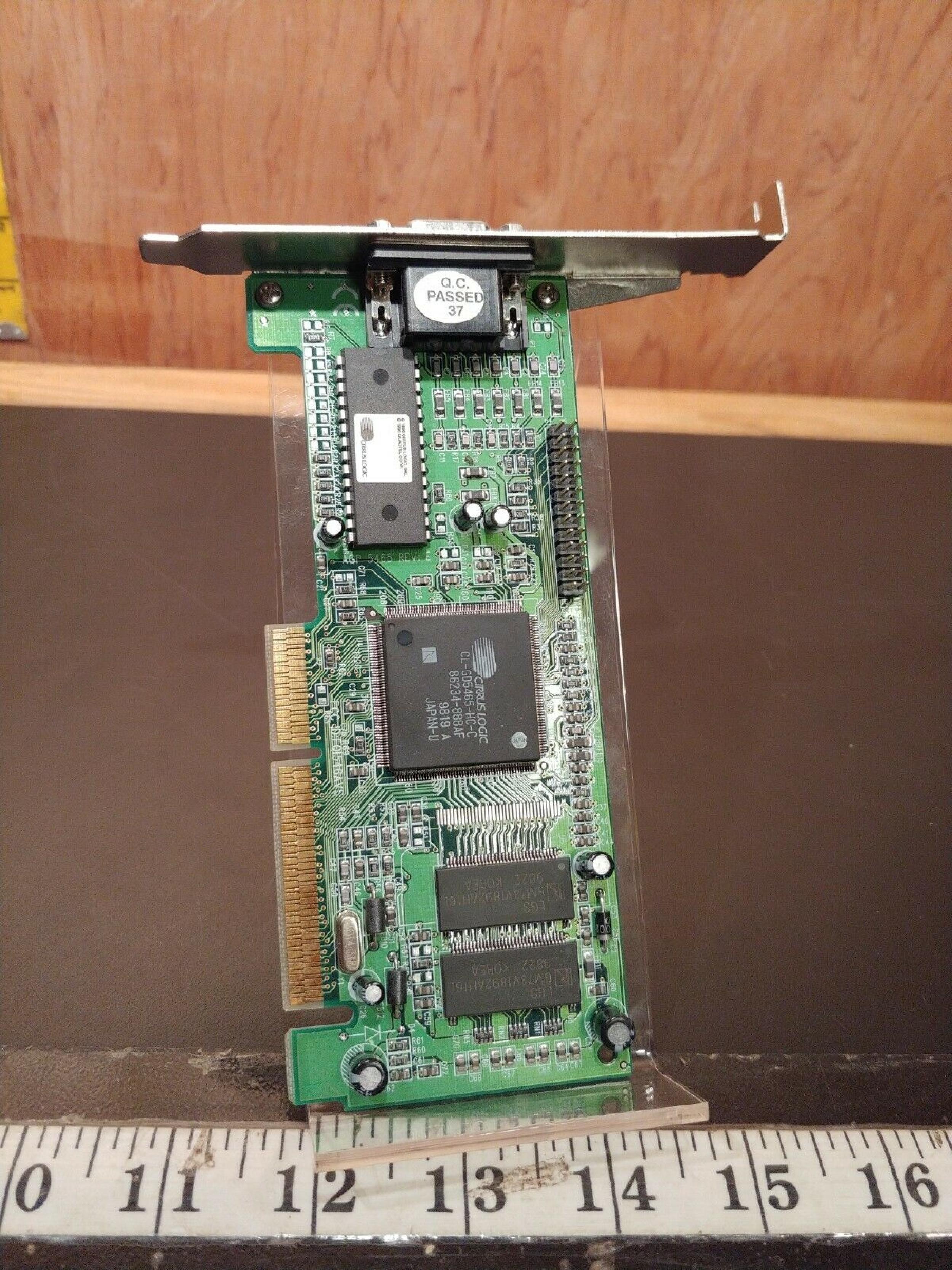 CIRRUS LOGIC VGA-CL65A/4RJ LOGIC AGP VIDEO CARD WITH VGA OUTPUT ISA