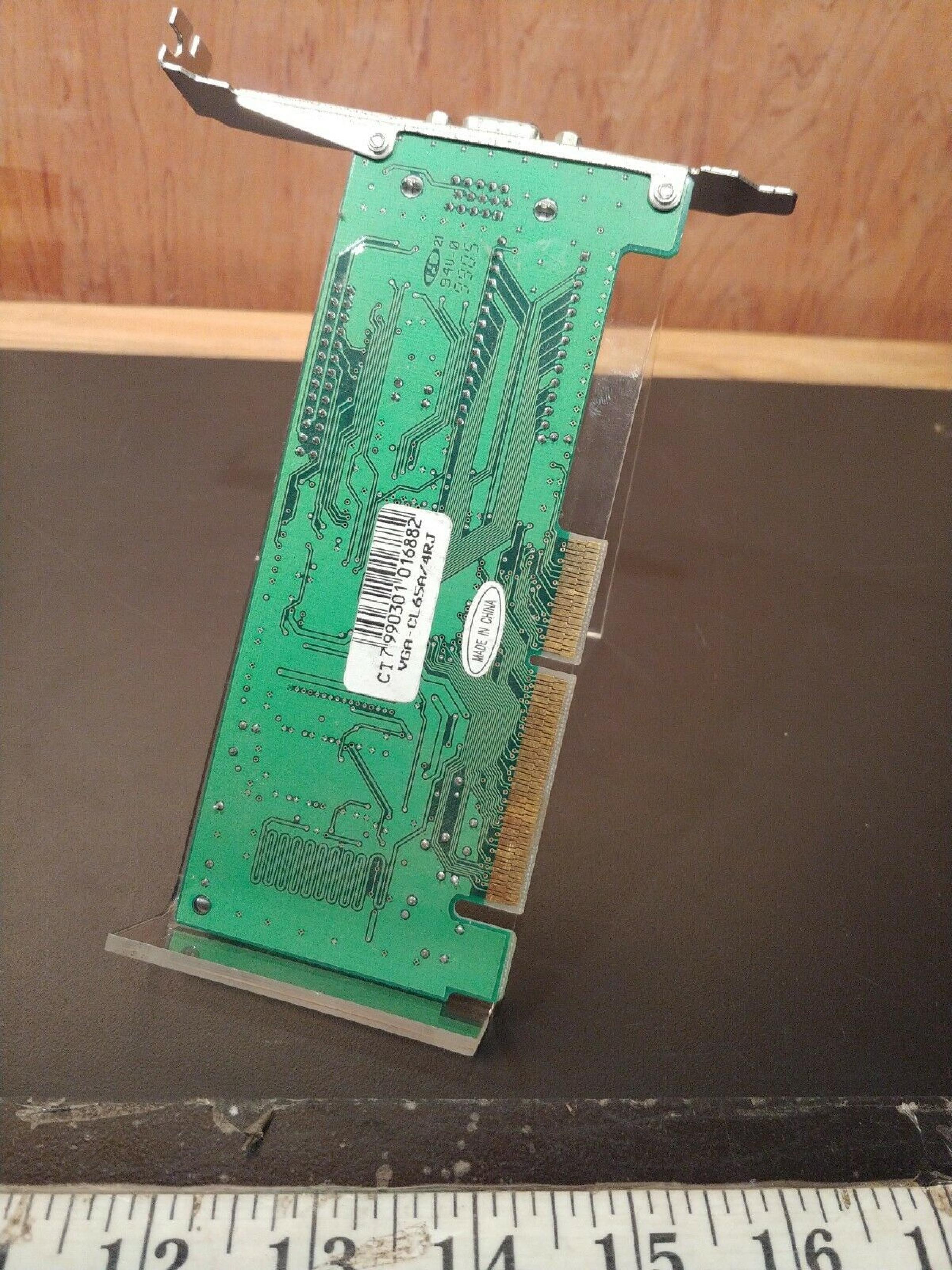 CIRRUS LOGIC VGA-CL65A/4RJ LOGIC AGP VIDEO CARD WITH VGA OUTPUT ISA