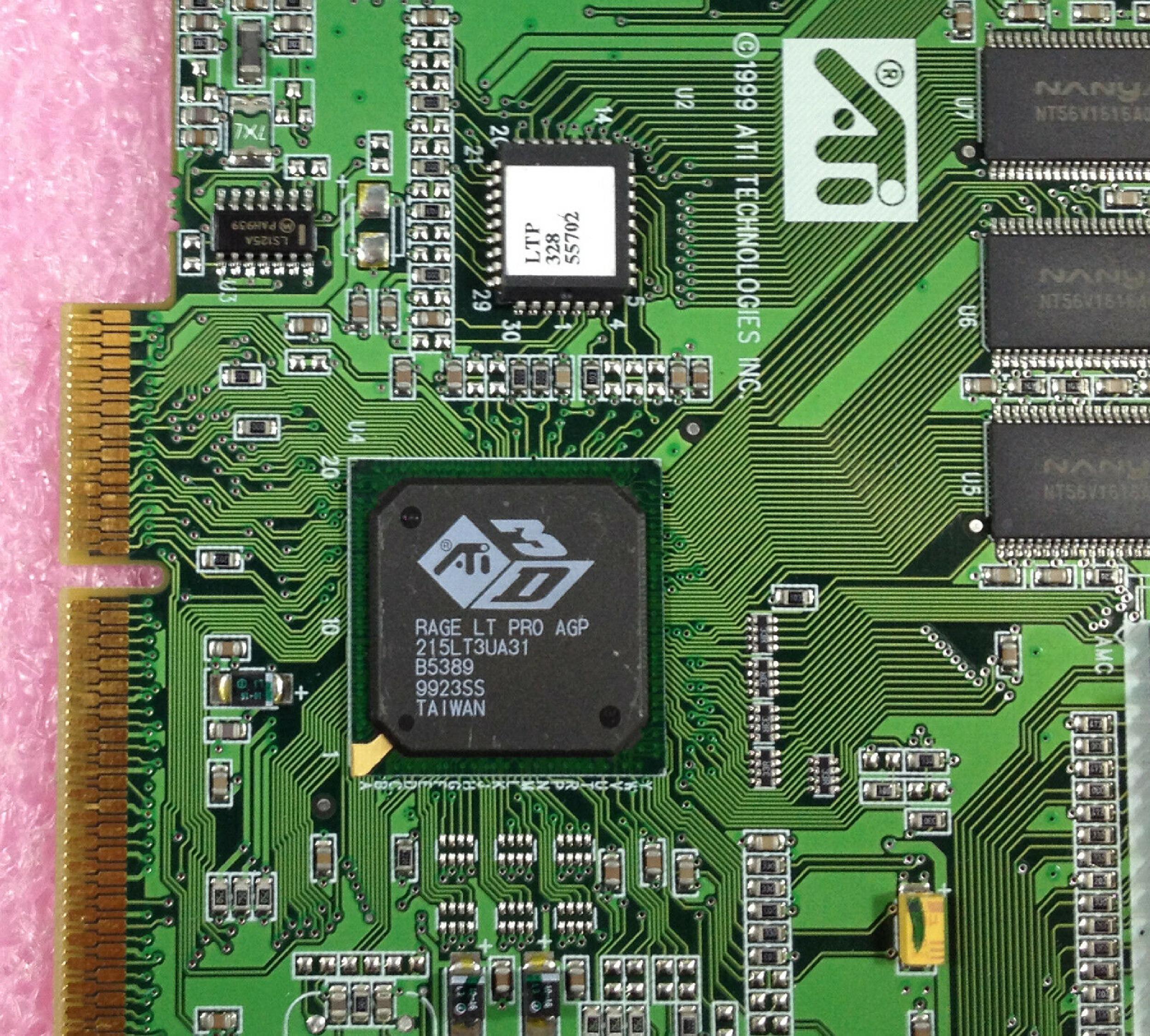 ATI 109-55700-01 8MB AGP VIDEO CARD WITH VGA OUTPUT