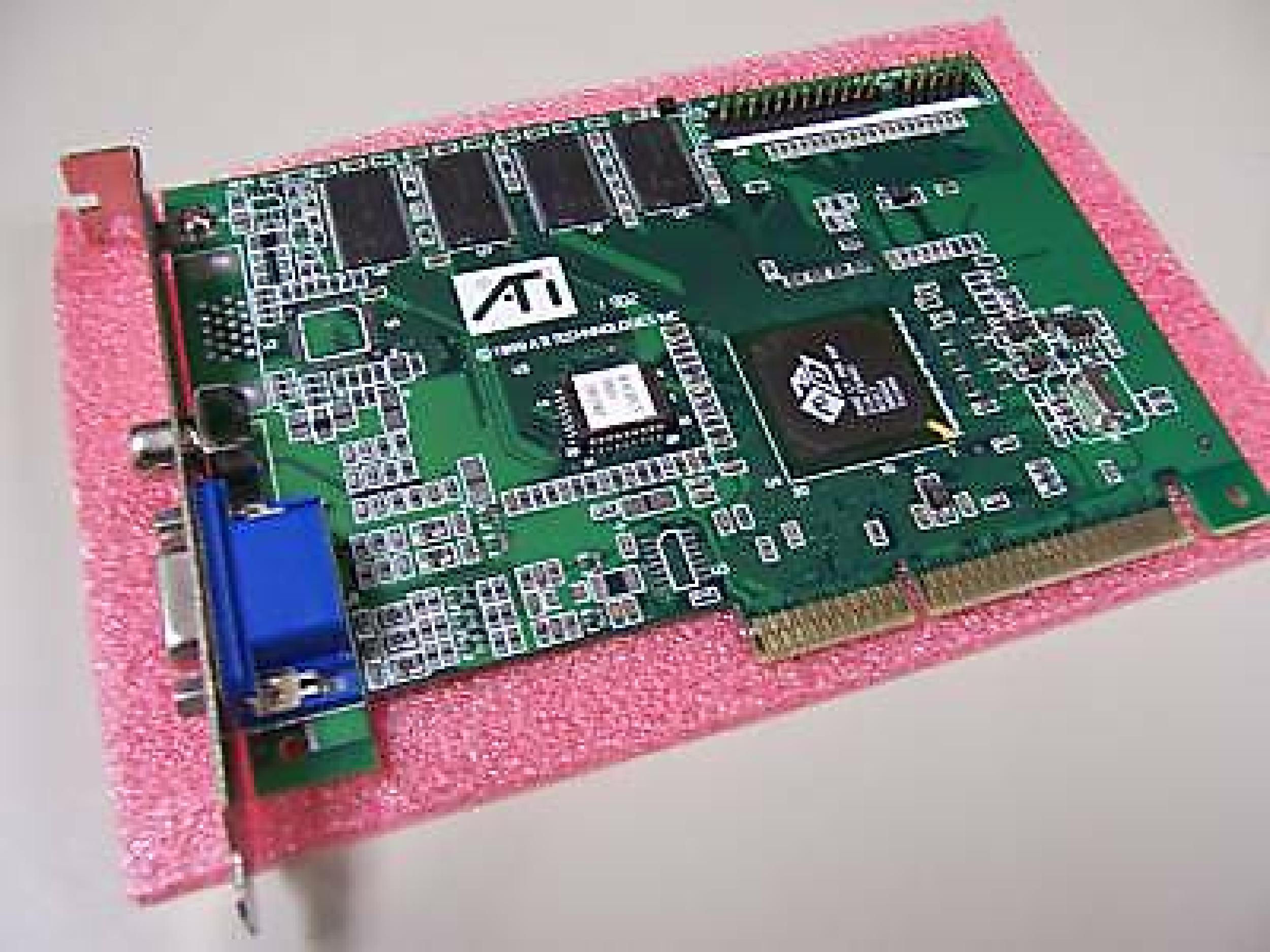 ATI 109-55700-01 8MB AGP VIDEO CARD WITH VGA OUTPUT