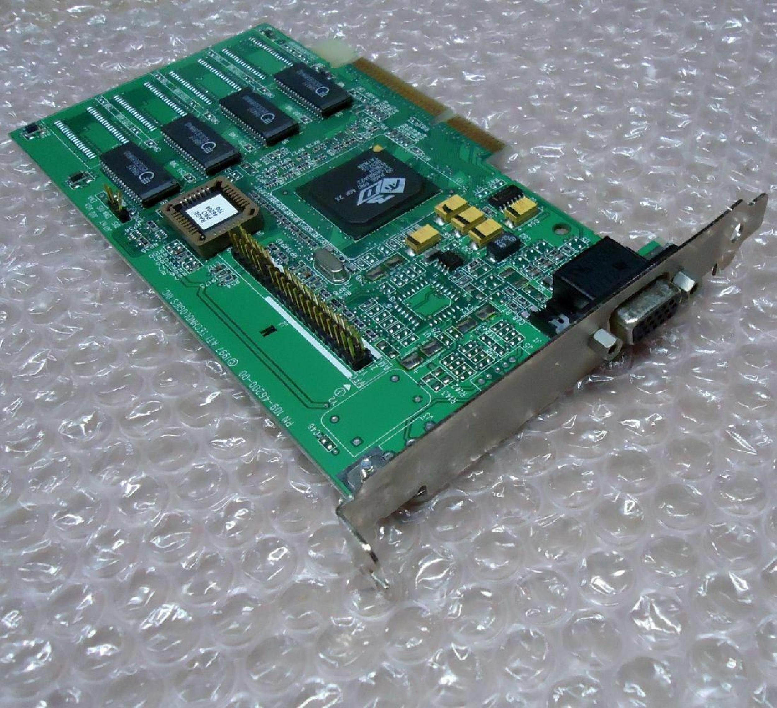 ATI 109-46200-00 4MB AGP VIDEO CARD WITH VGA OUTPUT