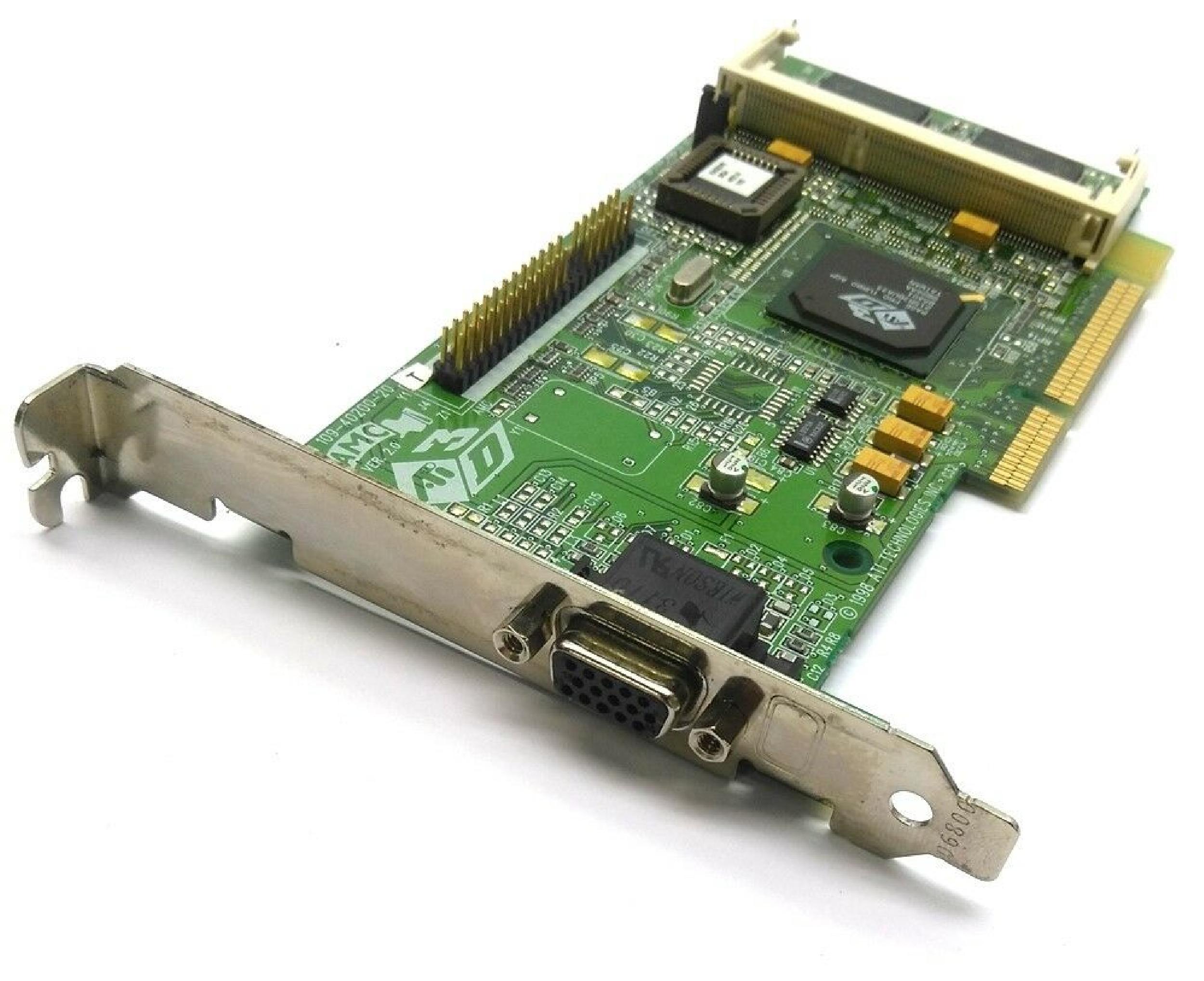 ATI 109-40200-20 8MB AGP VIDEO CARD WITH VGA OUTPUT 3D RAGE PRO PORT
