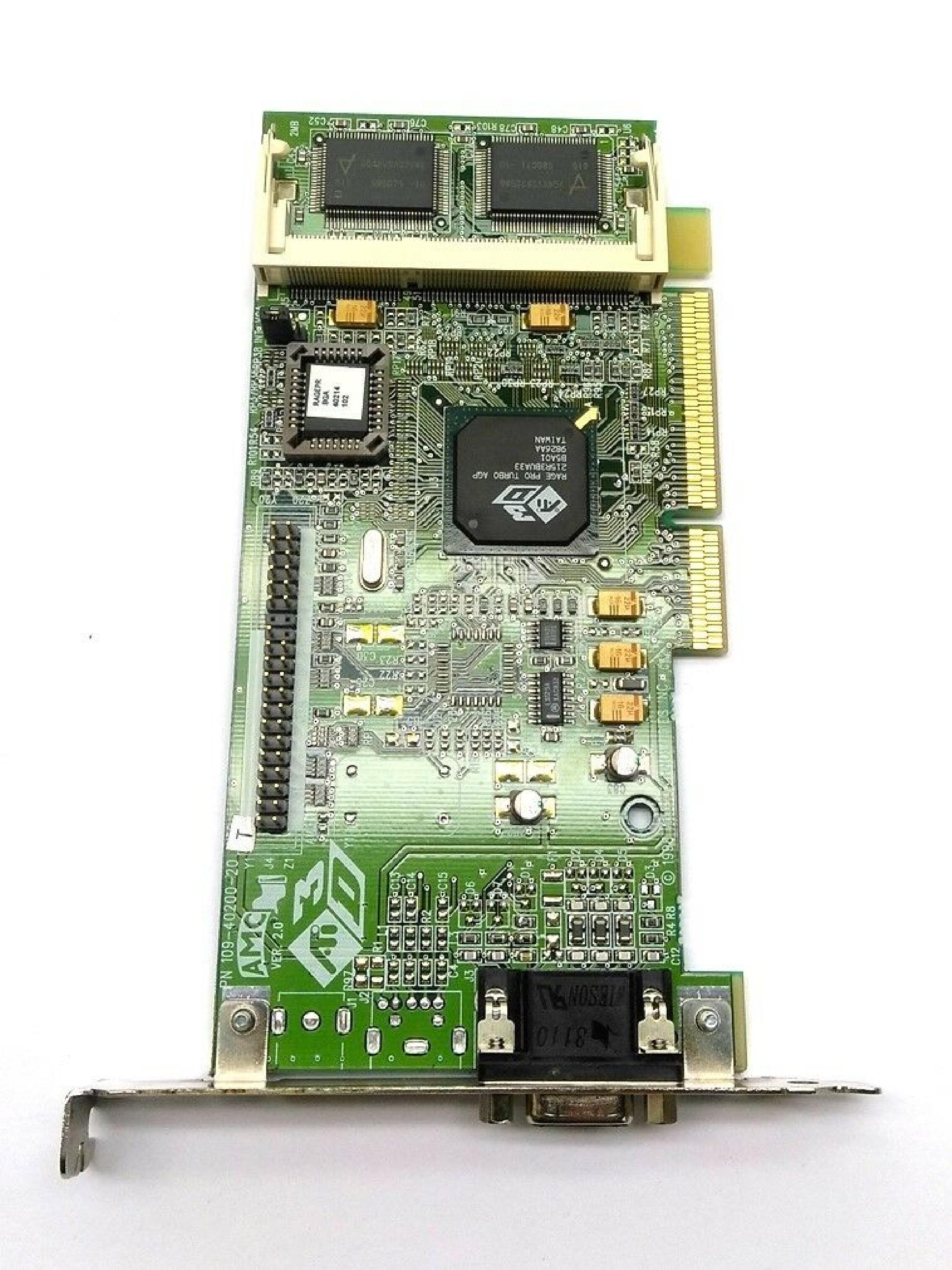 ATI 109-40200-20 8MB AGP VIDEO CARD WITH VGA OUTPUT 3D RAGE PRO PORT