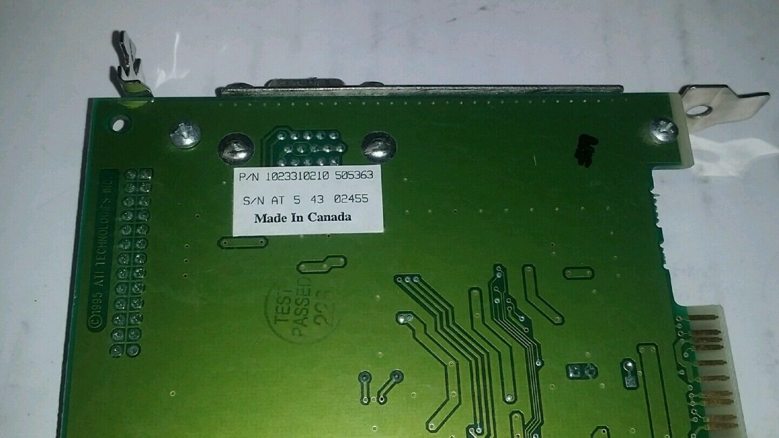 ATI 109-33100-10 2MB PCI VIDEO CARD WITH VGA OUTPUT MACH64