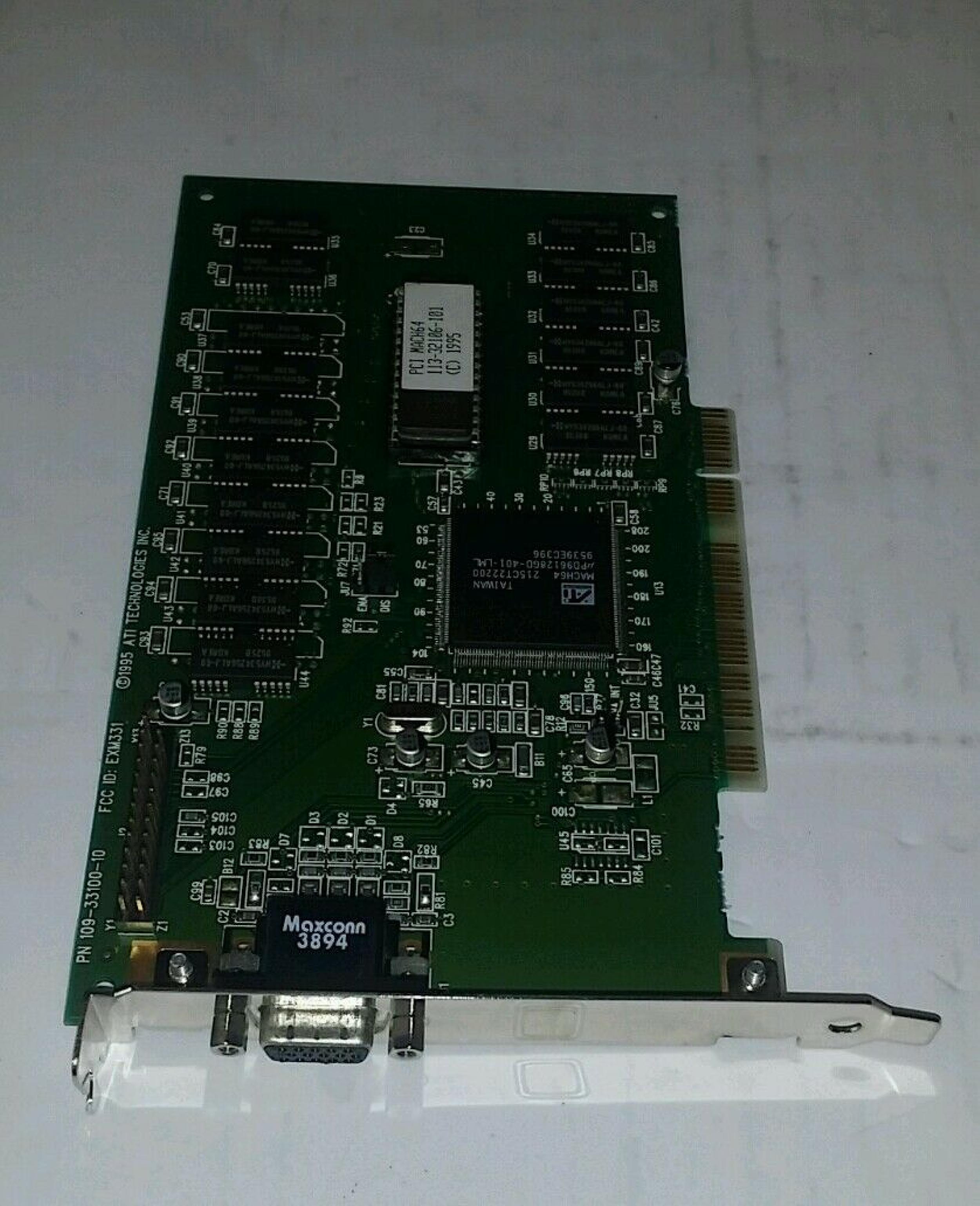 ATI 109-33100-10 2MB PCI VIDEO CARD WITH VGA OUTPUT MACH64