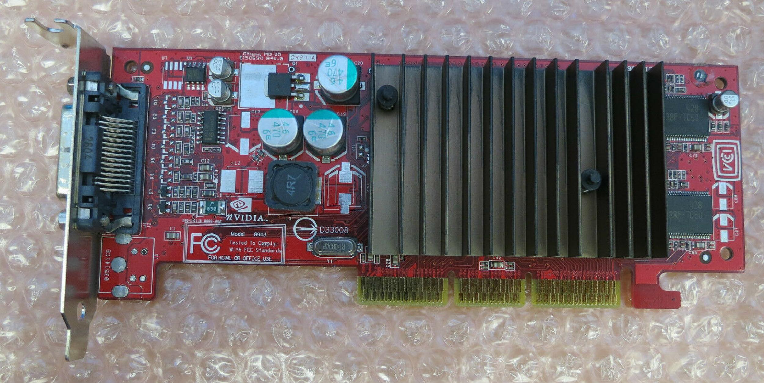 NVIDIA 59P4994 64MB AGP VIDEO CARD WITH VGA OUTPUT DMS-60