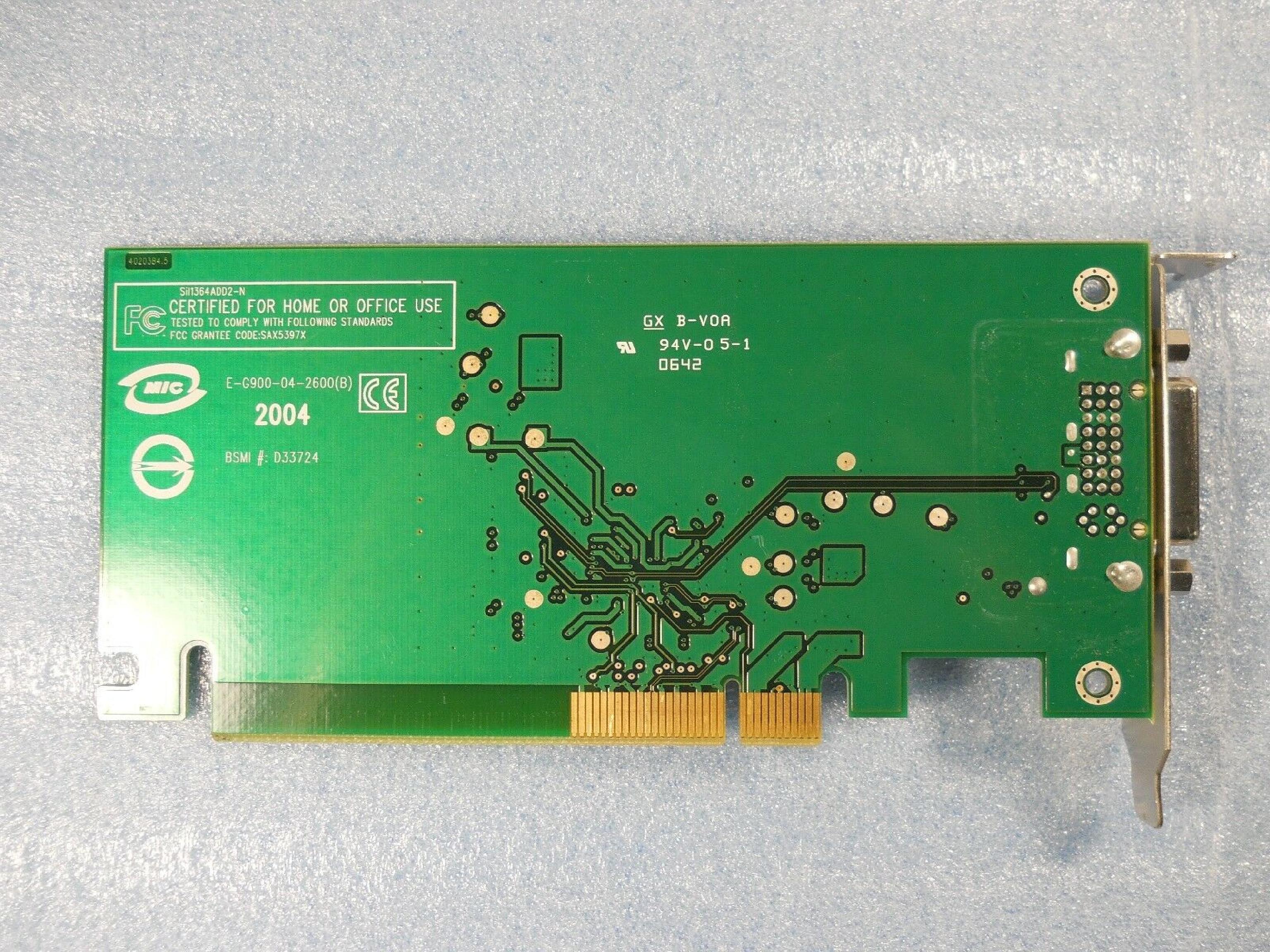 SILICON IMAGE / DELL SIL-GE-0046-B4.5 ONBOARD VIDEO CONVERTER VGA TO DVI PCI CARD