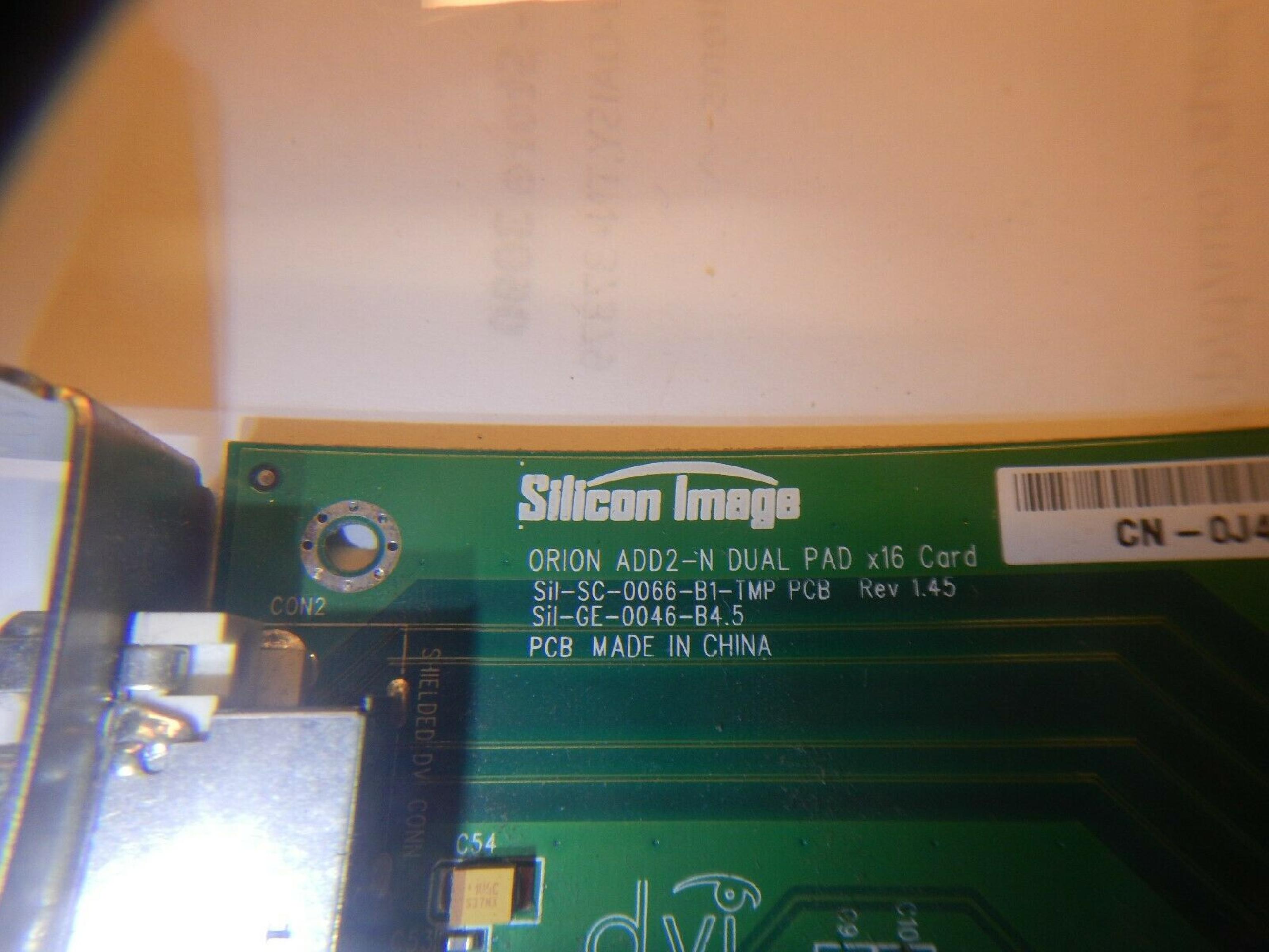 SILICON IMAGE / DELL SIL1364ADD2-N ONBOARD VIDEO CONVERTER VGA TO DVI PCI CARD EXPRESS X16