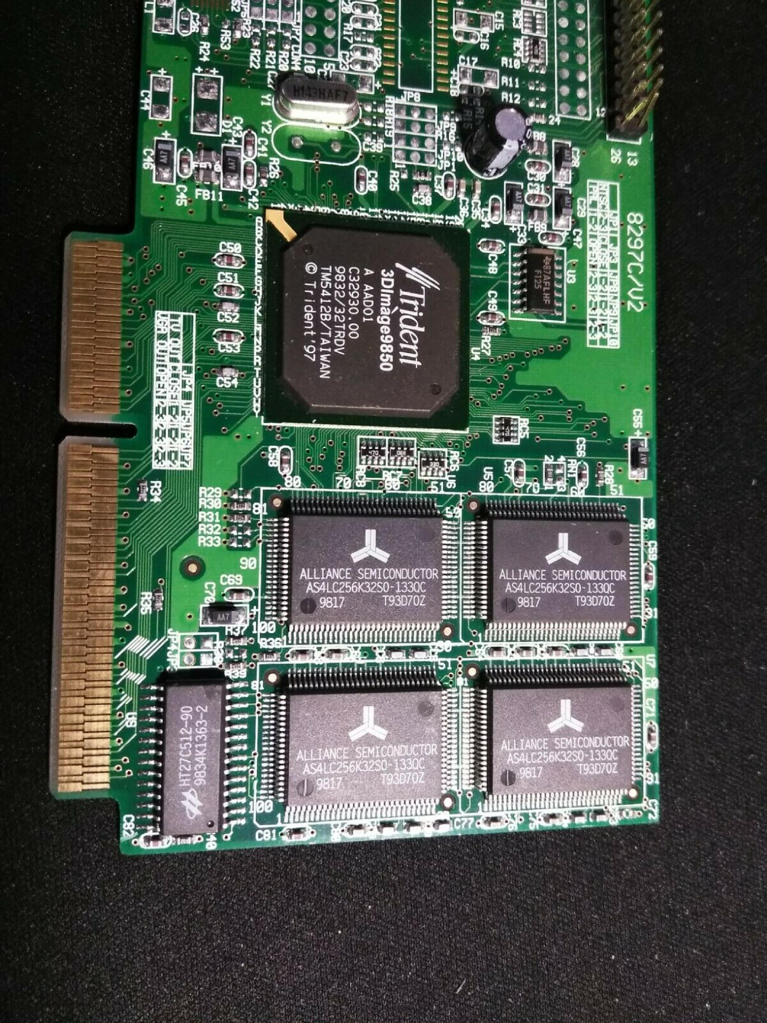 TRIDENT MICROSYSTEMS VCTR8297AGP 4MB AGP VIDEO CARD WITH VGA OUTPUT