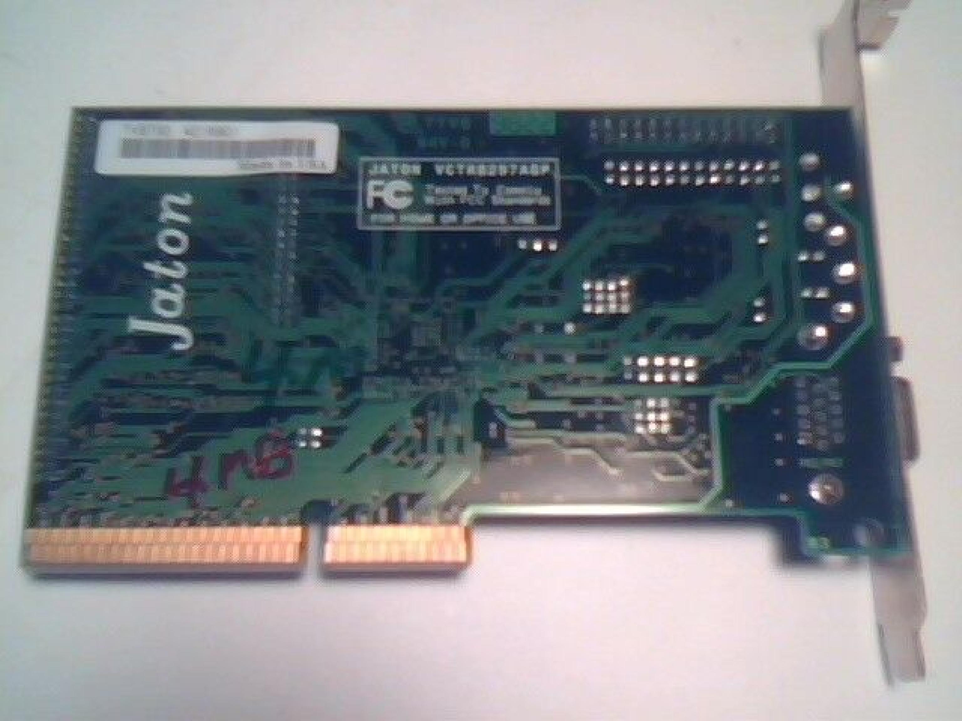 TRIDENT MICROSYSTEMS TV973D 4MB AGP VIDEO CARD WITH VGA OUTPUT