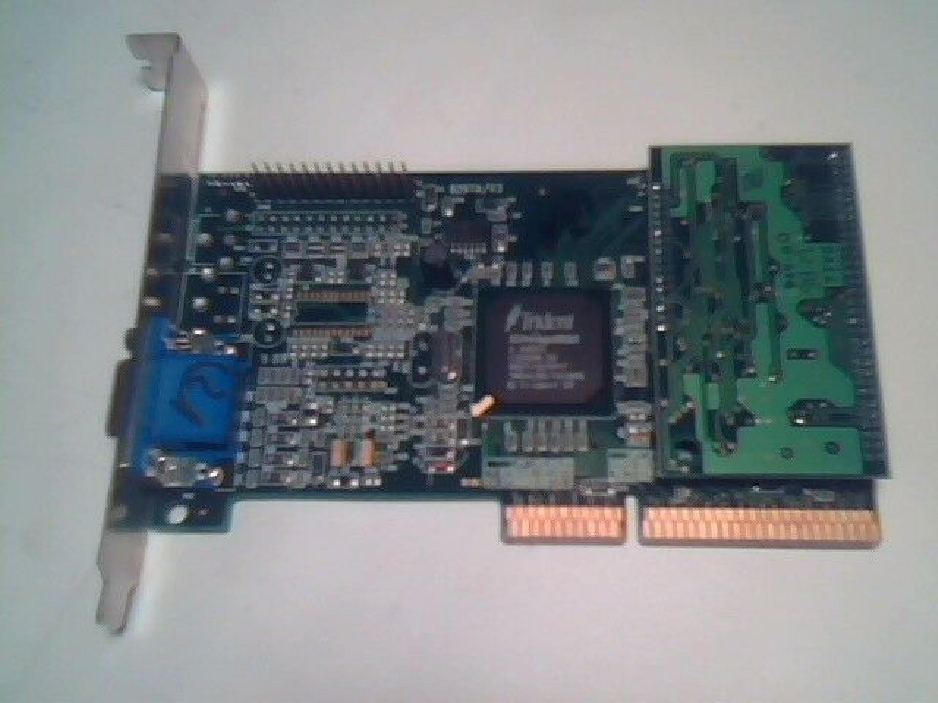 TRIDENT MICROSYSTEMS TV973D 4MB AGP VIDEO CARD WITH VGA OUTPUT