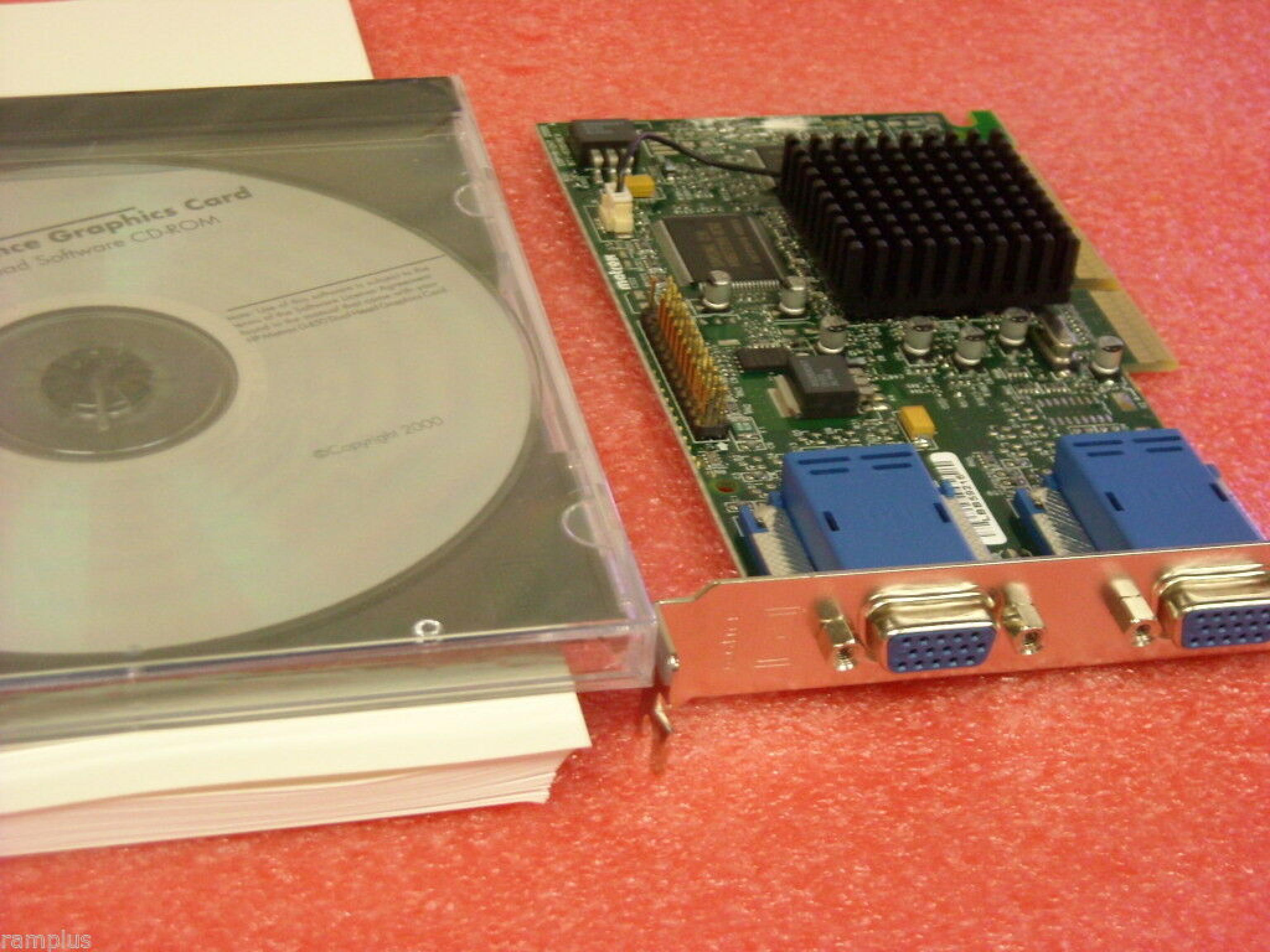 MATROX 5065-4263 16MB AGP VIDEO CARD WITH DUAL VGA OUTPUTS OUTPUT