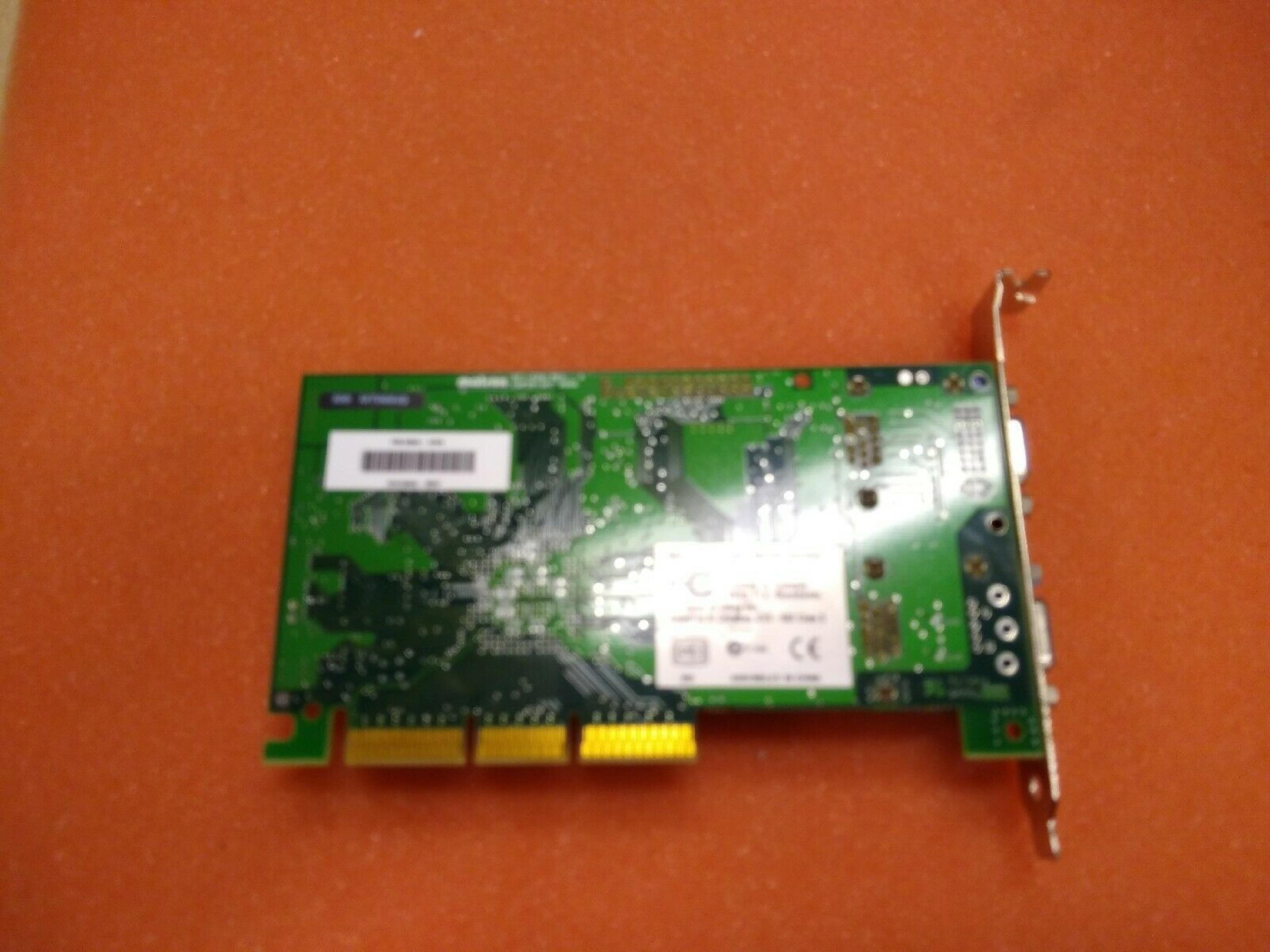 MATROX 5065-4263 16MB AGP VIDEO CARD WITH DUAL VGA OUTPUTS OUTPUT