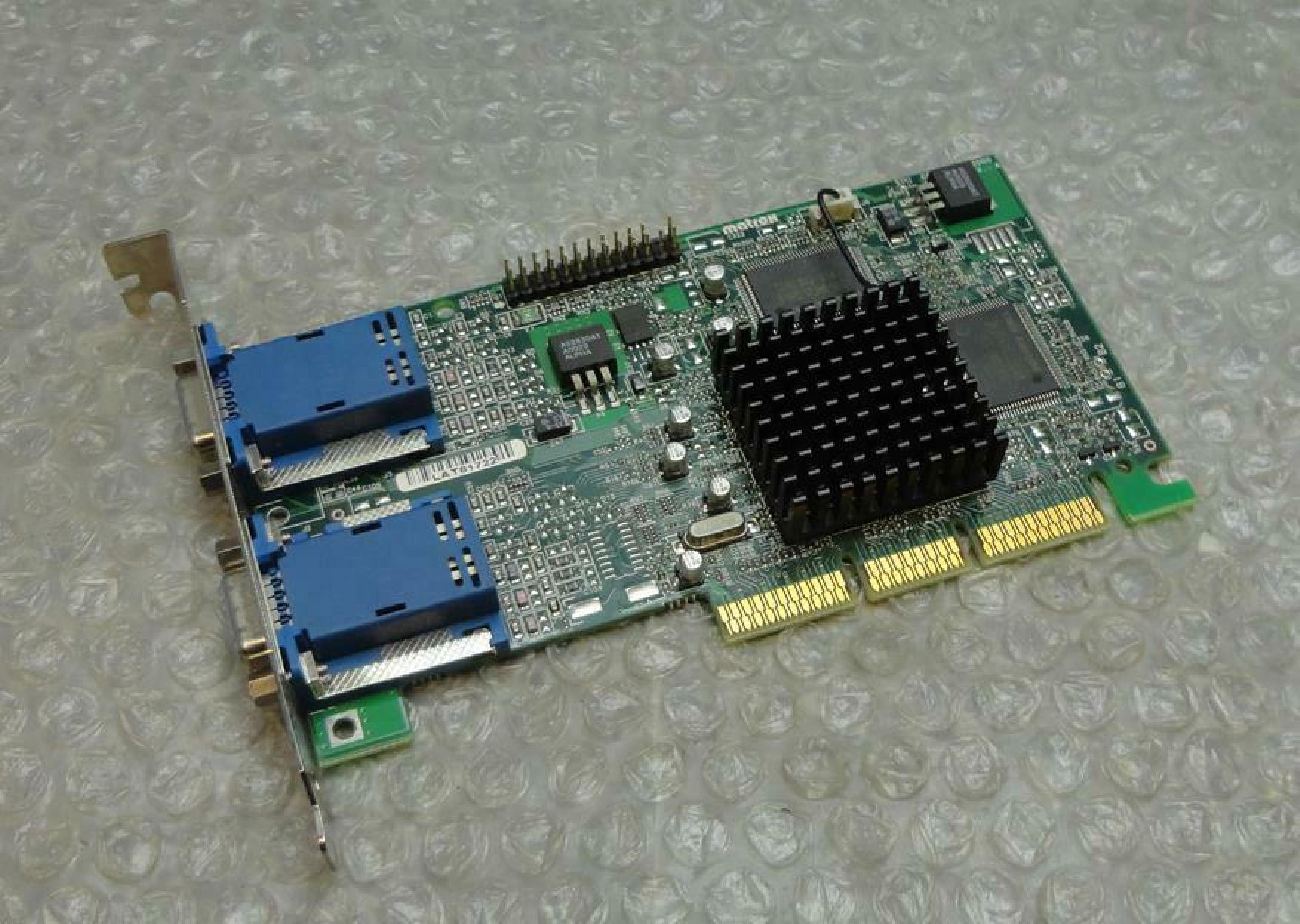 MATROX 5065-3897 16MB AGP VIDEO CARD WITH DUAL VGA OUTPUTS OUTPUT