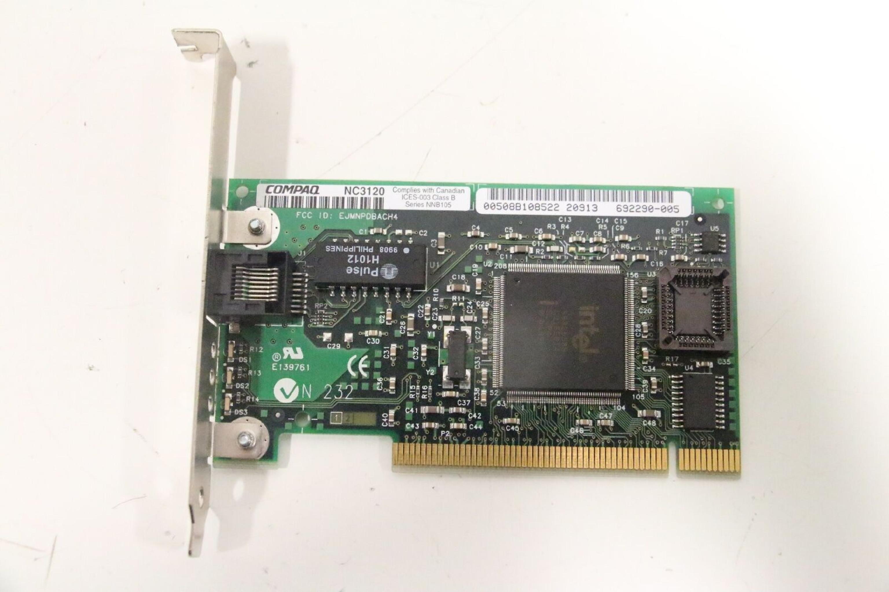 COMPAQ / HEWLETT PACKARD / HP NC3120 NIC 10/100 BASE TX PCI NETWORK CARD