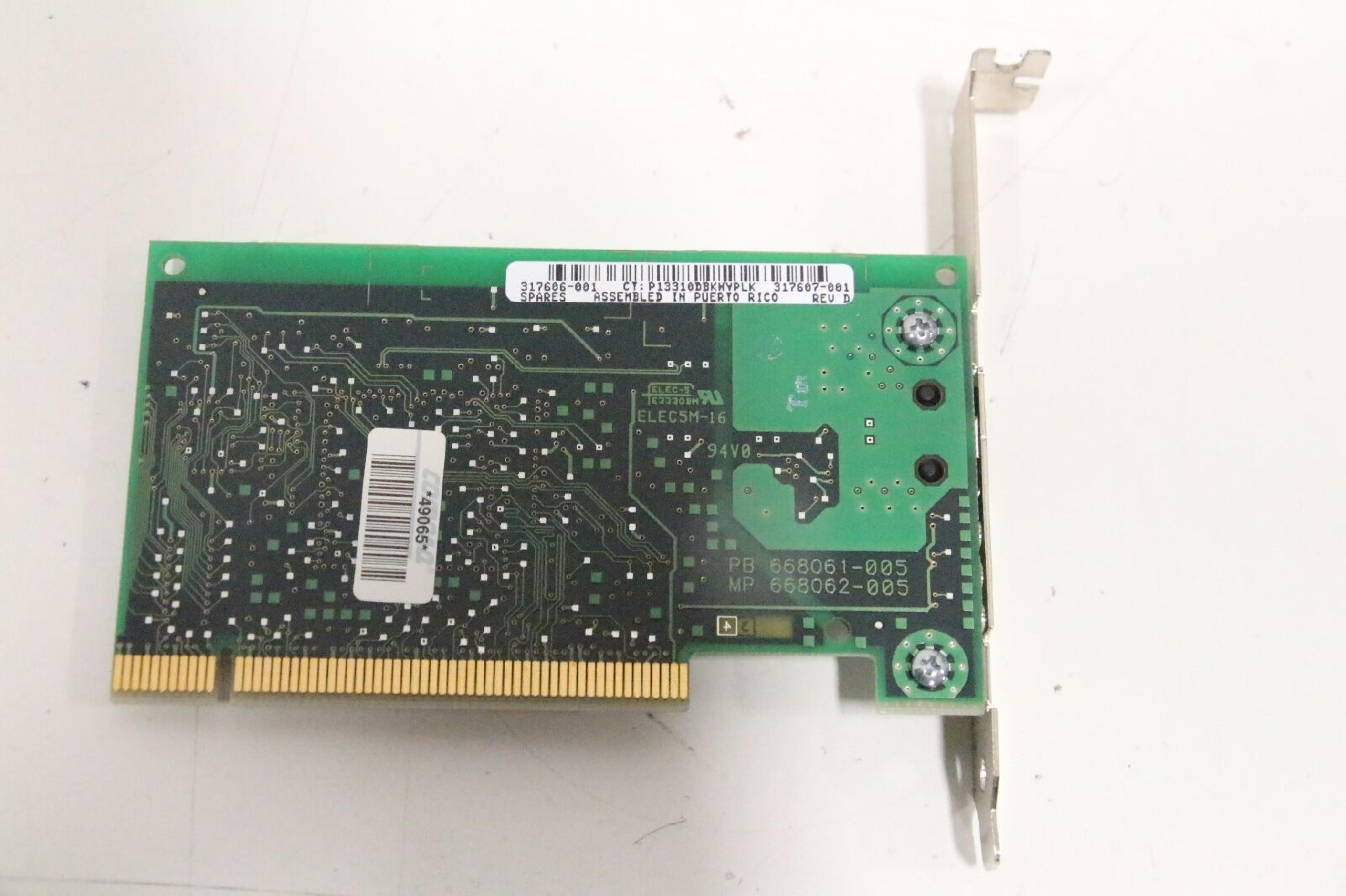 COMPAQ / HEWLETT PACKARD / HP NC3120 NIC 10/100 BASE TX PCI NETWORK CARD