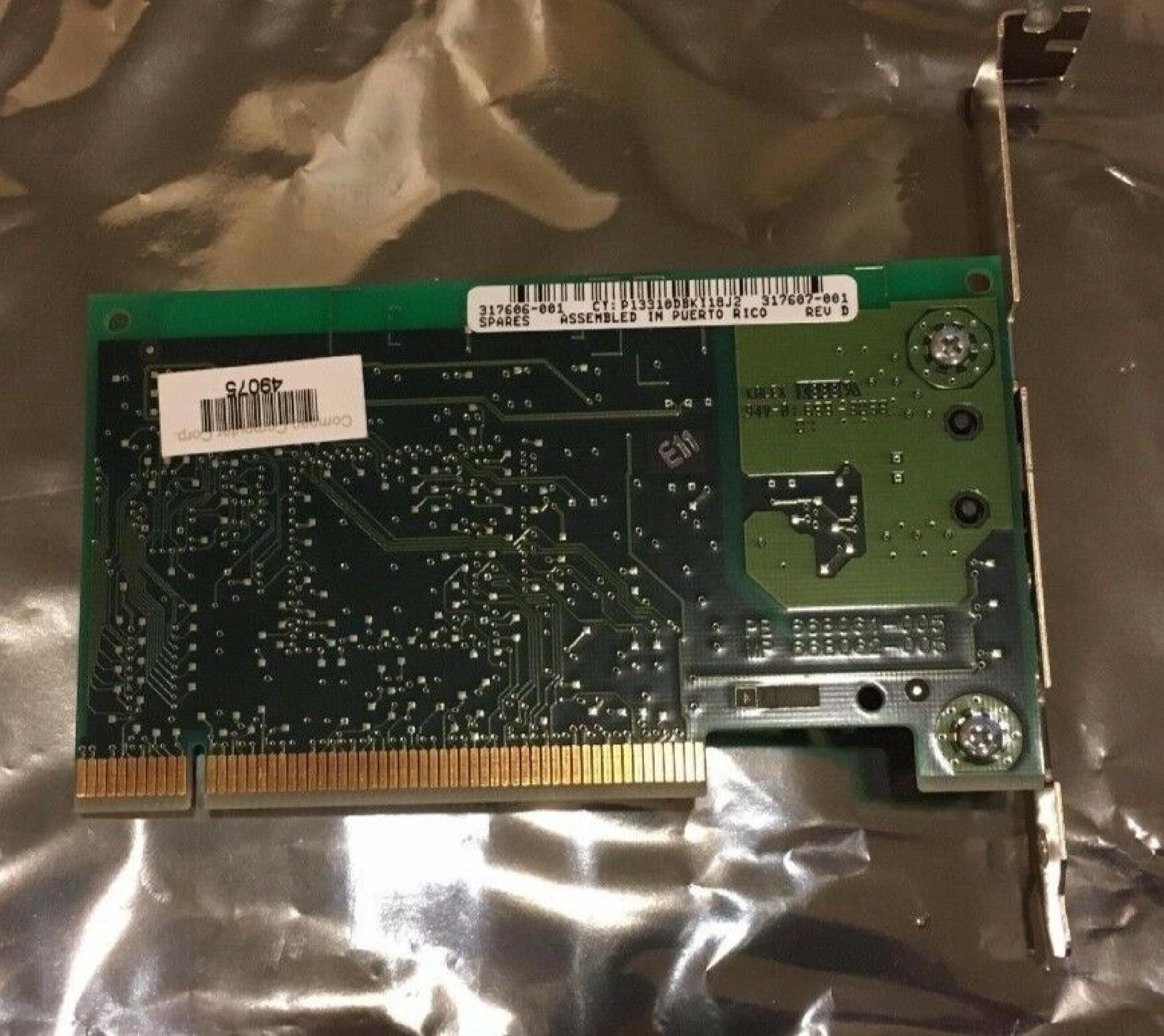 COMPAQ / HEWLETT PACKARD / HP 317606-001 NIC 10/100 BASE TX PCI NETWORK CARD