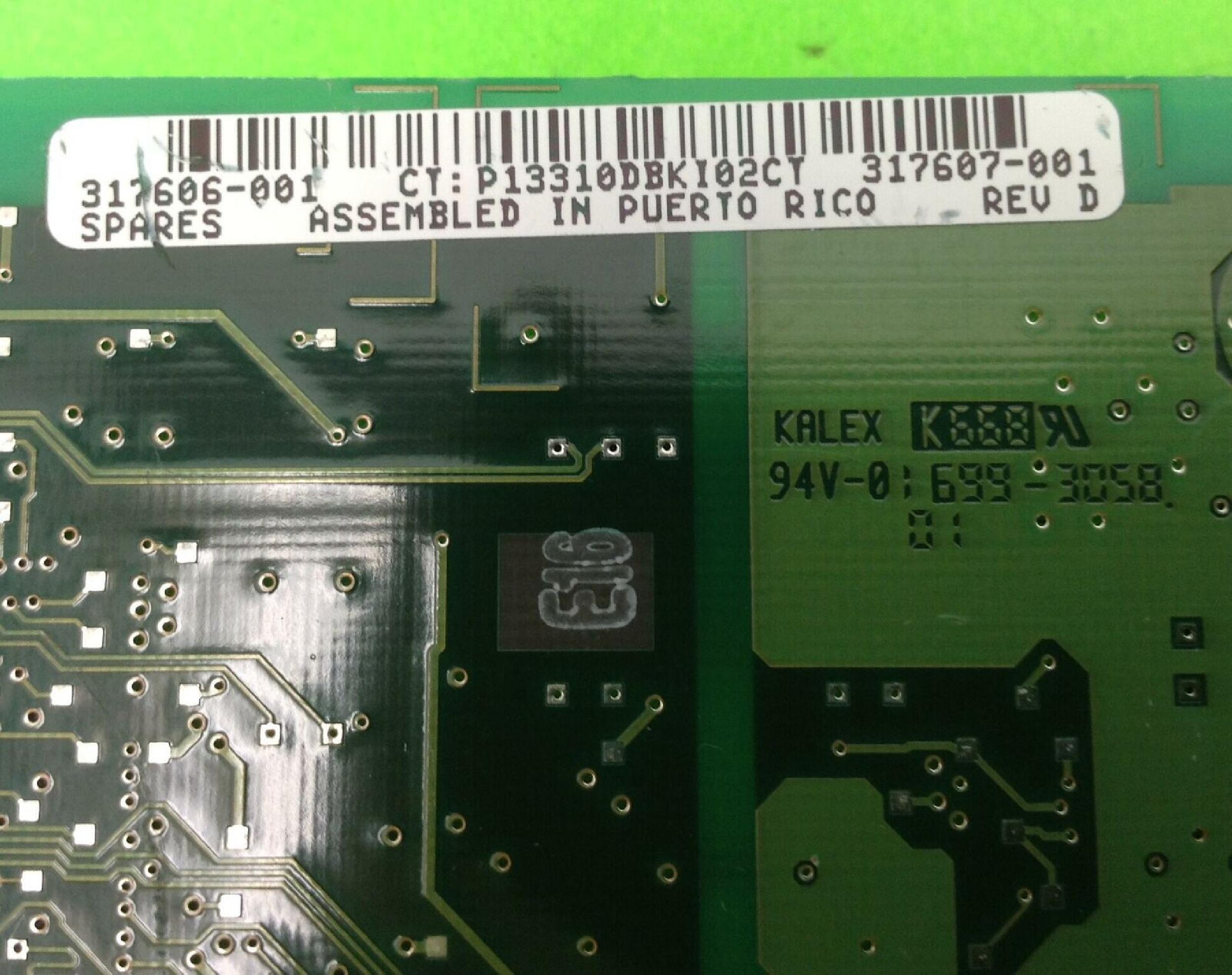 COMPAQ / HEWLETT PACKARD / HP 317606-001 NIC 10/100 BASE TX PCI NETWORK CARD