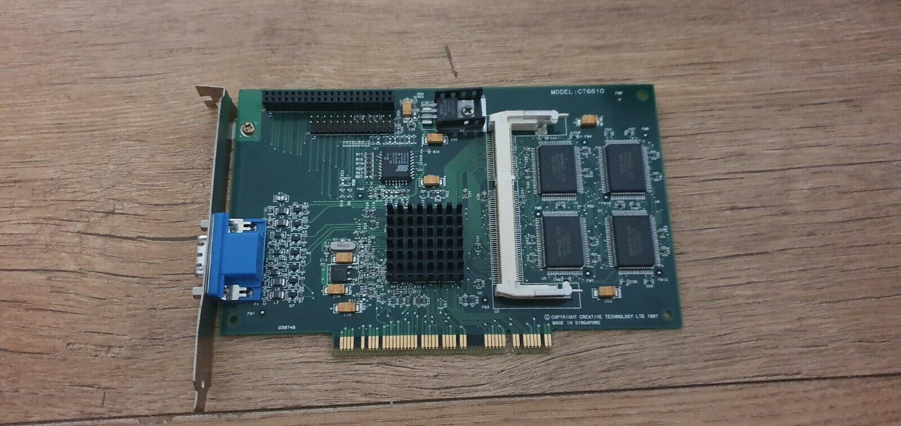 3D LABS PERMEDIA 2V 8MB PCI VIDEO CARD WITH VGA OUTPUT